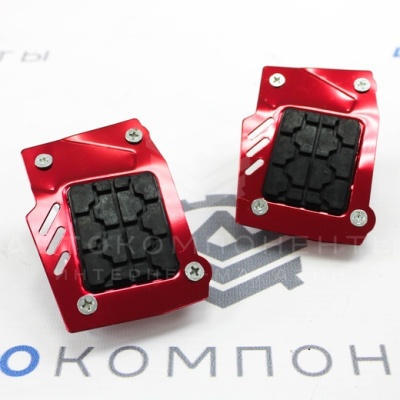 Универсальные накладки на педали TYPE-R (красные)