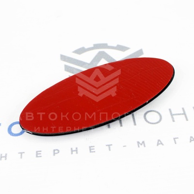 Эмблема "Ладья" (черный глянец) с основанием под карбон в стиле Лада Гранта "Sport"