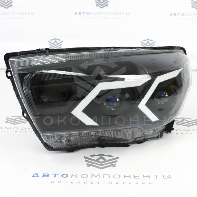 Фары AMG 4 линзы (BI-LED) Лада Vesta (черные маски)