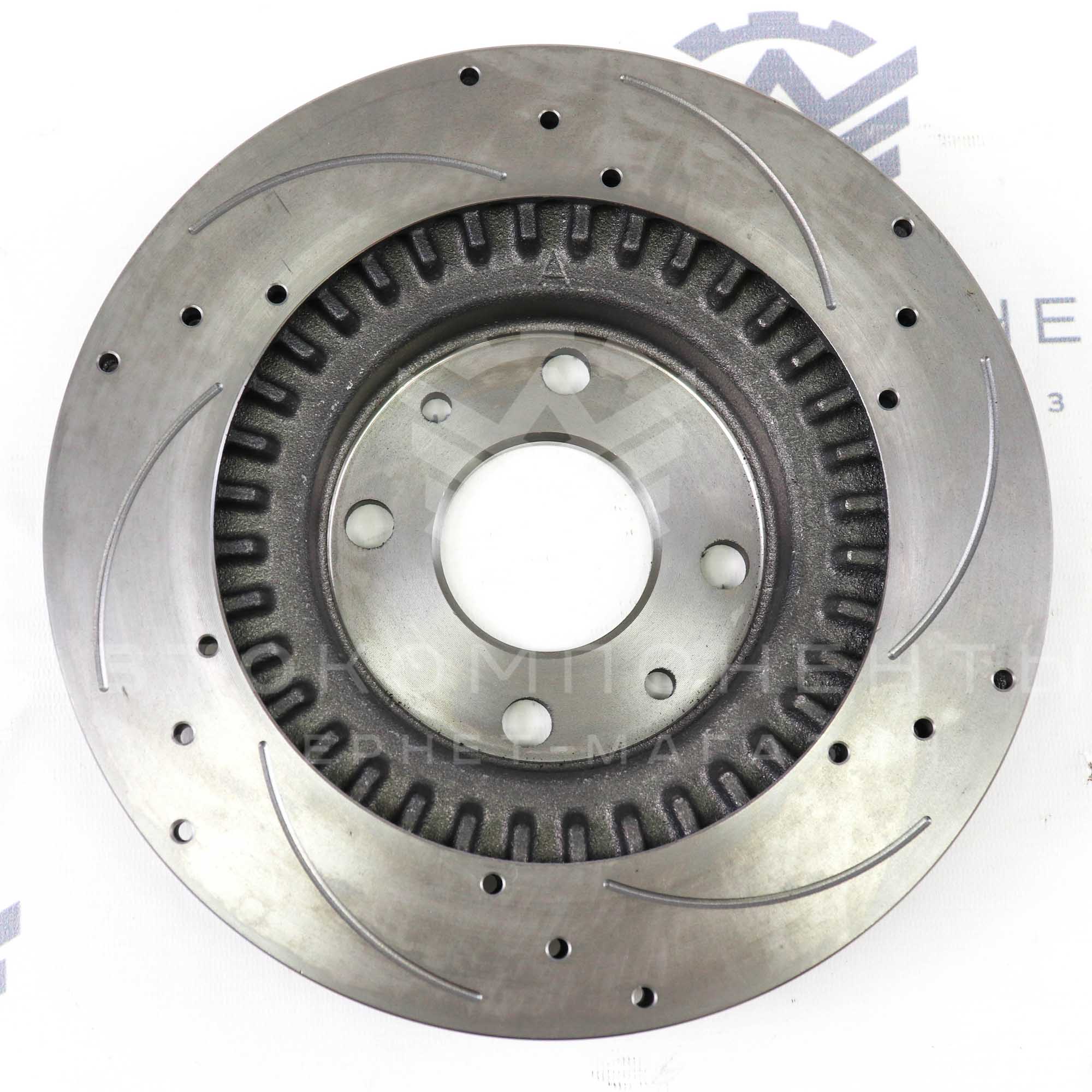 Тормозные диски "АВТОРЕАЛ" (насечки, перфорация) ВАЗ 2110-2112, Гранта, Калина, Приора