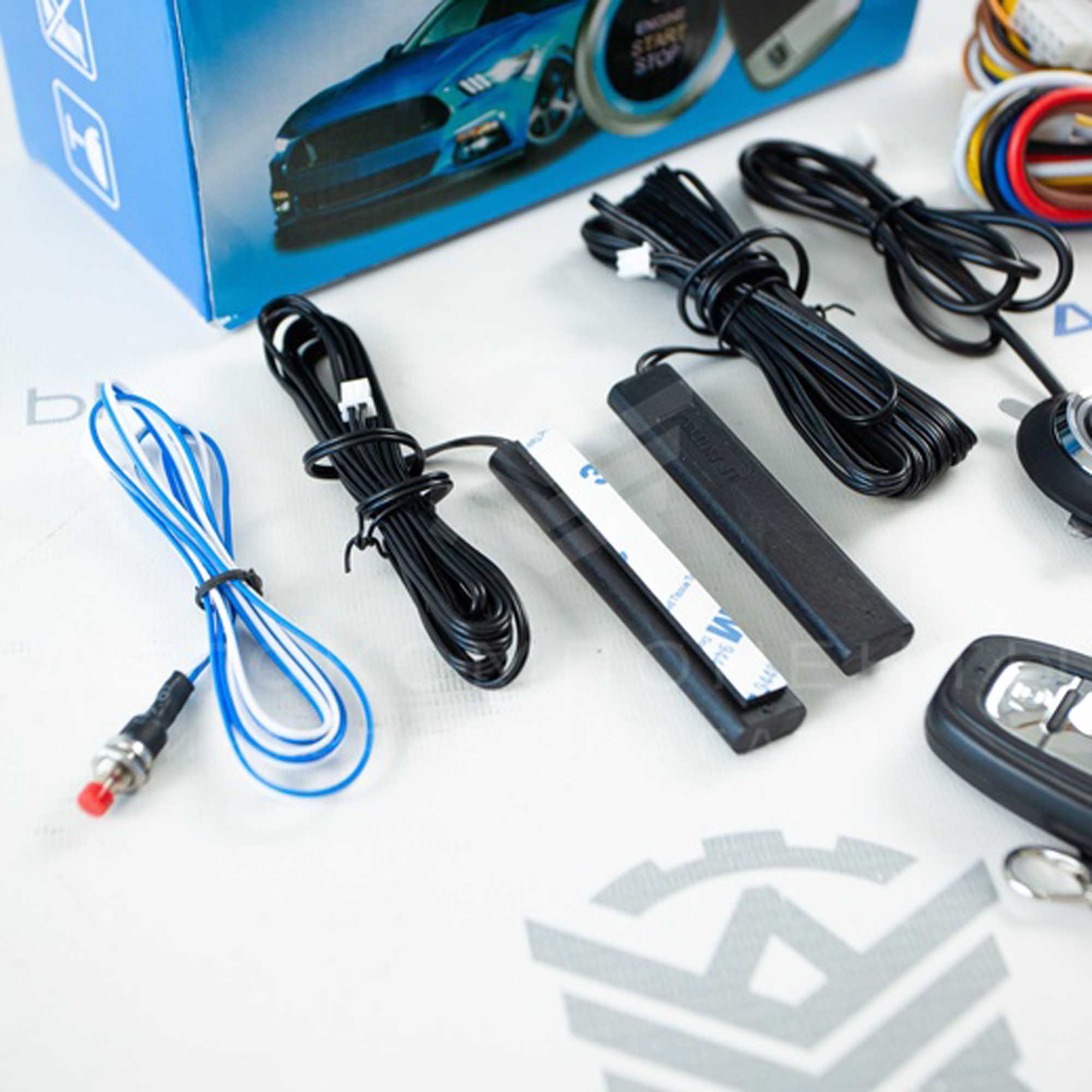 Кнопка старт-стоп (универсальная) с автозапуском двигателя (ключ AUDI)