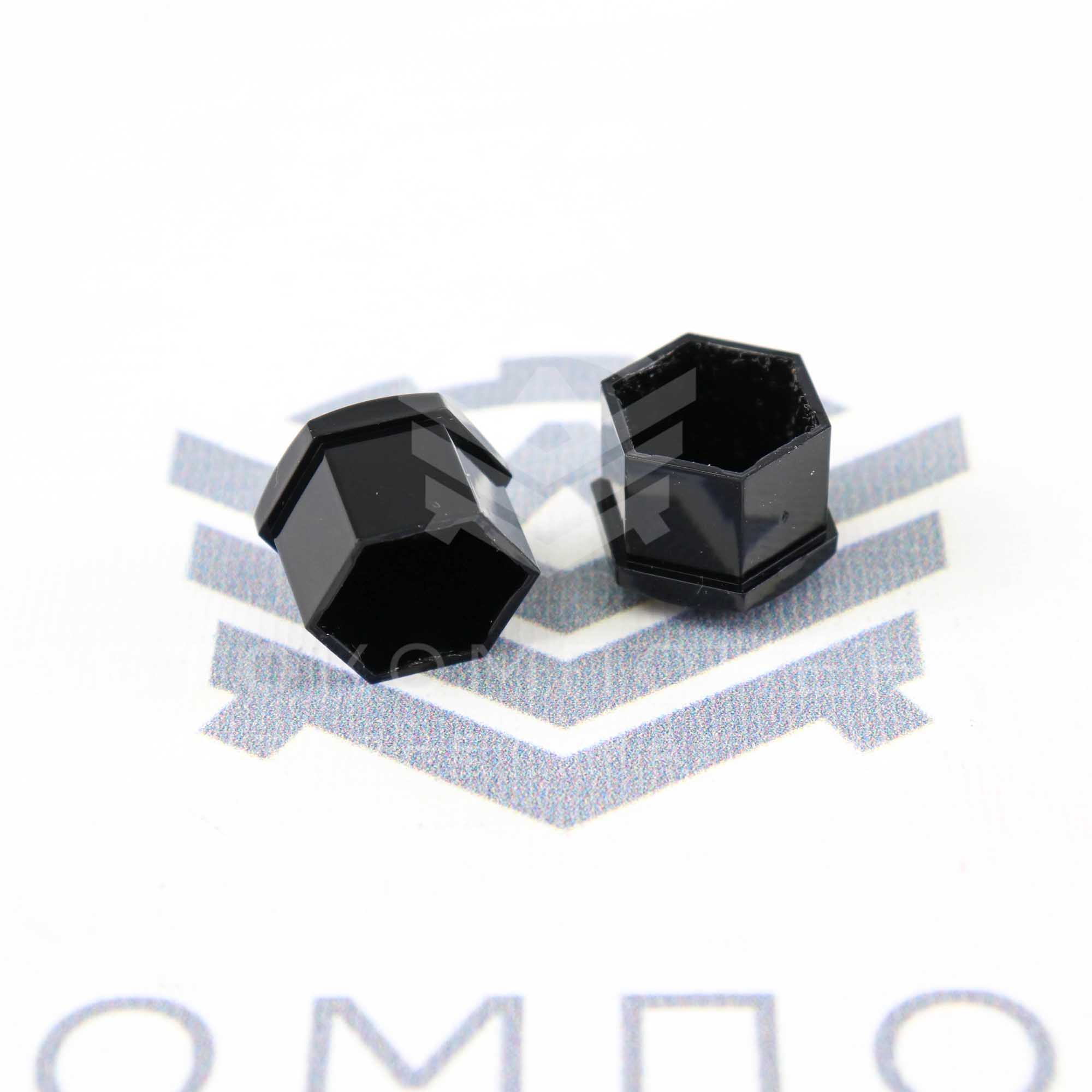 Пластиковые колпачки "Light Sport Wheels" (под 17 болты) на крепеж колеса (черные)