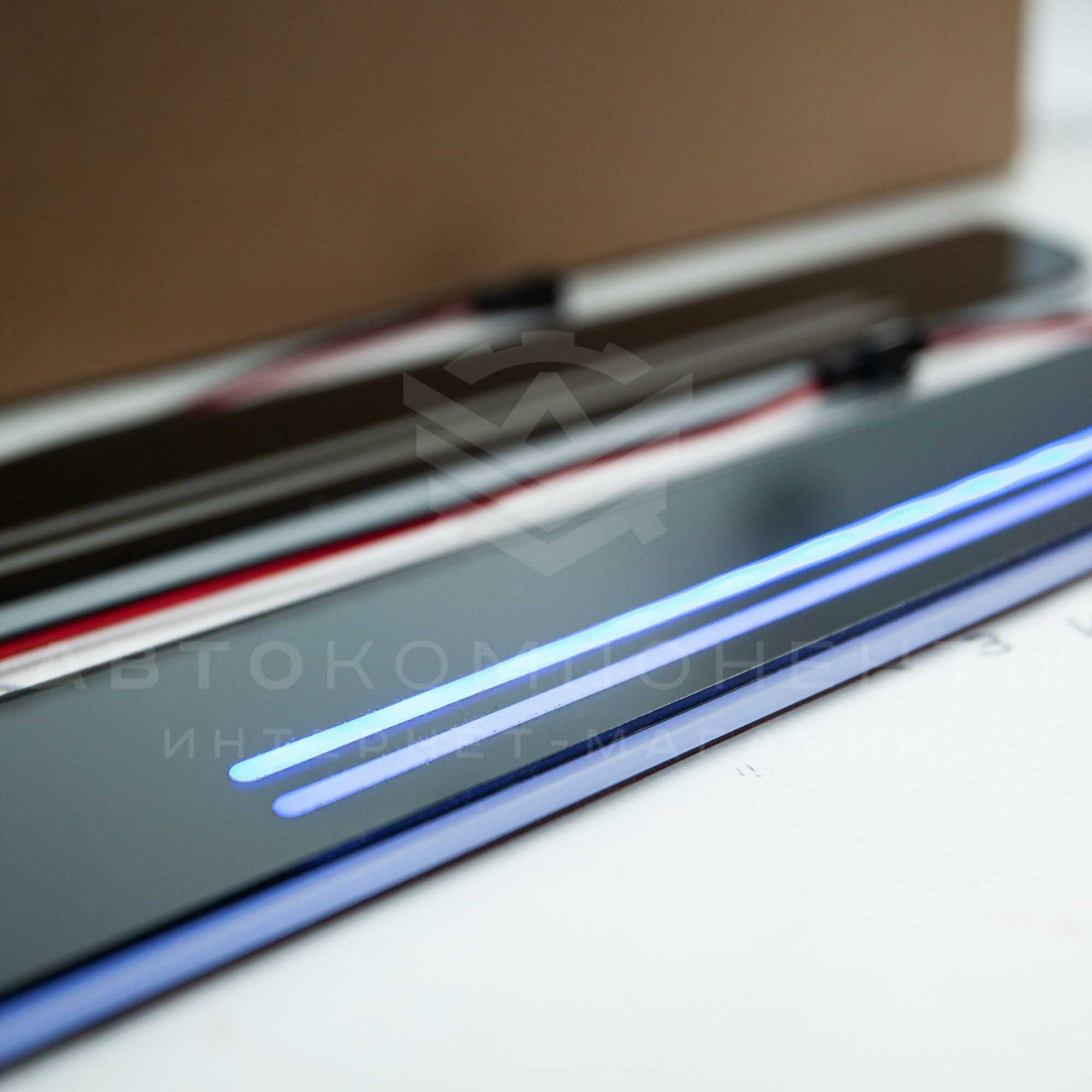 Светодиодные накладки на пороги (пластиковые) URBAN (2шт)