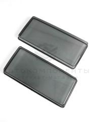 Гладкие стекла фар (пластик, тонированные) ВАЗ 2104, 2105, 2107