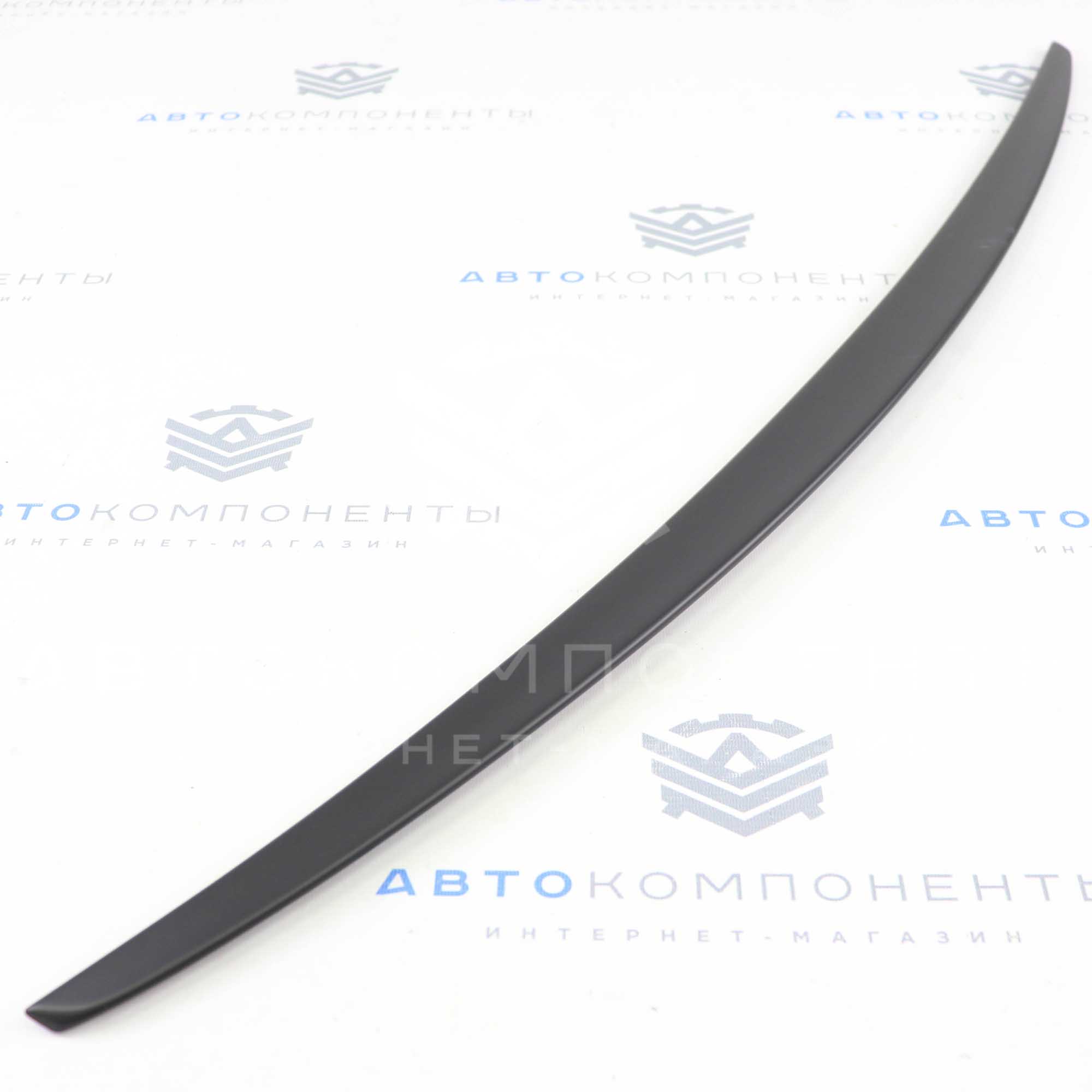 Лип-спойлер узкий (черный мат) Лада Гранта (седан)
