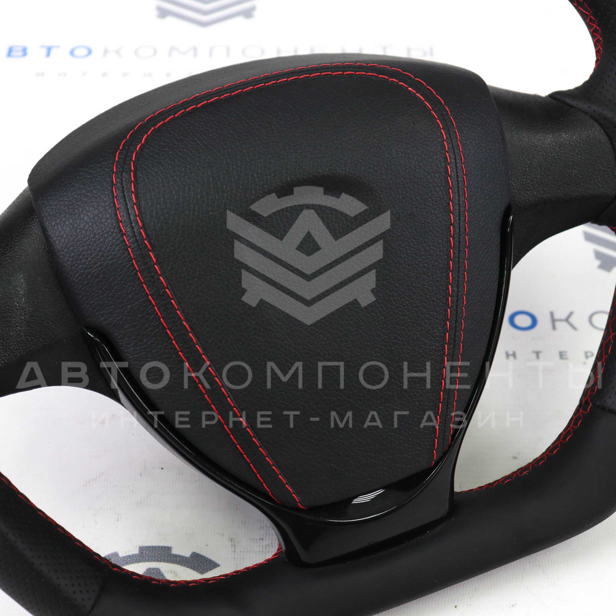 Анатомический руль AMG Приора 2 (в коже) "ШовАвто" ВАЗ 2113, 2114, 2115