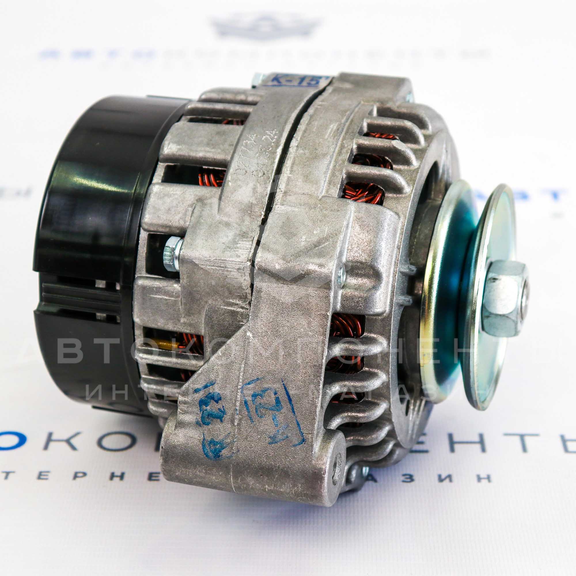 Генератор "КЗАТЭ" 140А Лада Нива 4х4, ВАЗ 2104-2107, Шевроле Нива (до 2003 г.в) (9412.3701С)