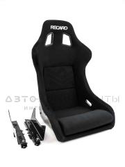 Ковш спортивный "RECARO" с салазками, размер XL (карбон, черный) 3-х слойный каркас