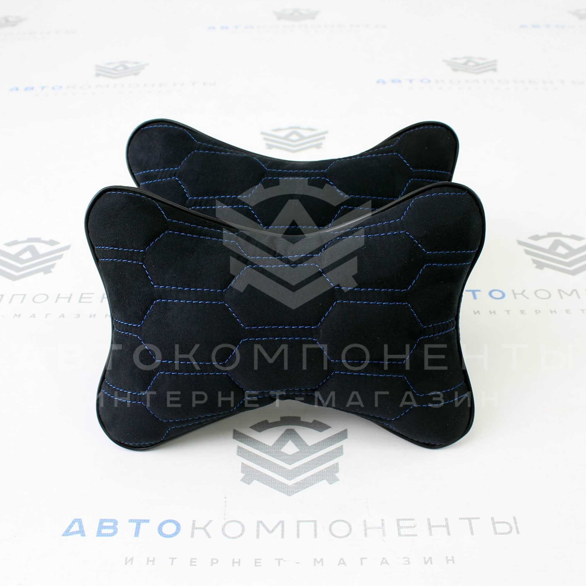 Подушка подголовника с прострочкой "Соты"