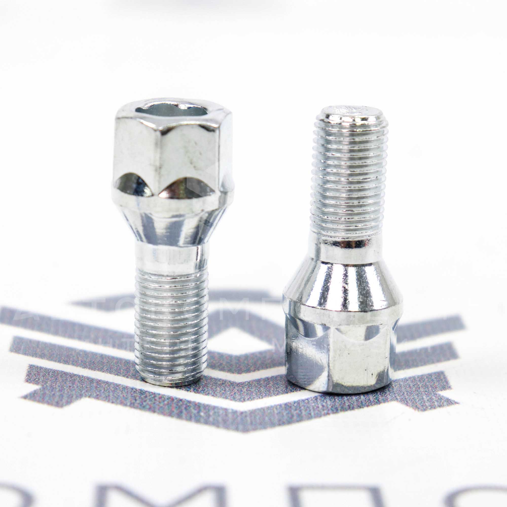 Болты колесные М12*1,25 для штампованных дисков ВАЗ (ключ 17, конус, хром) (072093 L)