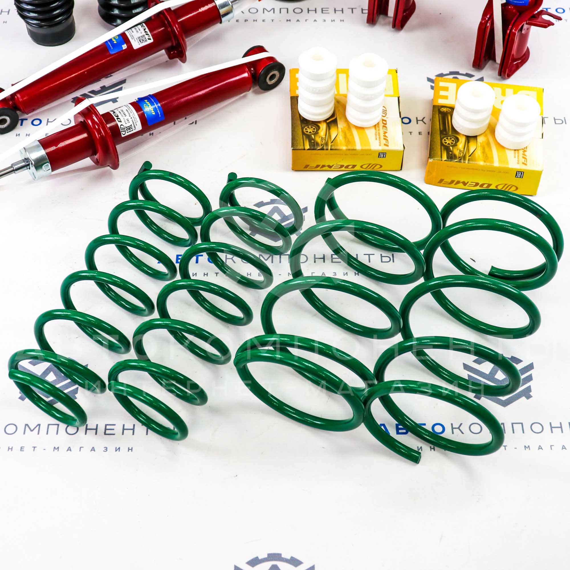 Комплект подвески DEMFI ВАЗ 2110-2112 (с занижением -70мм)