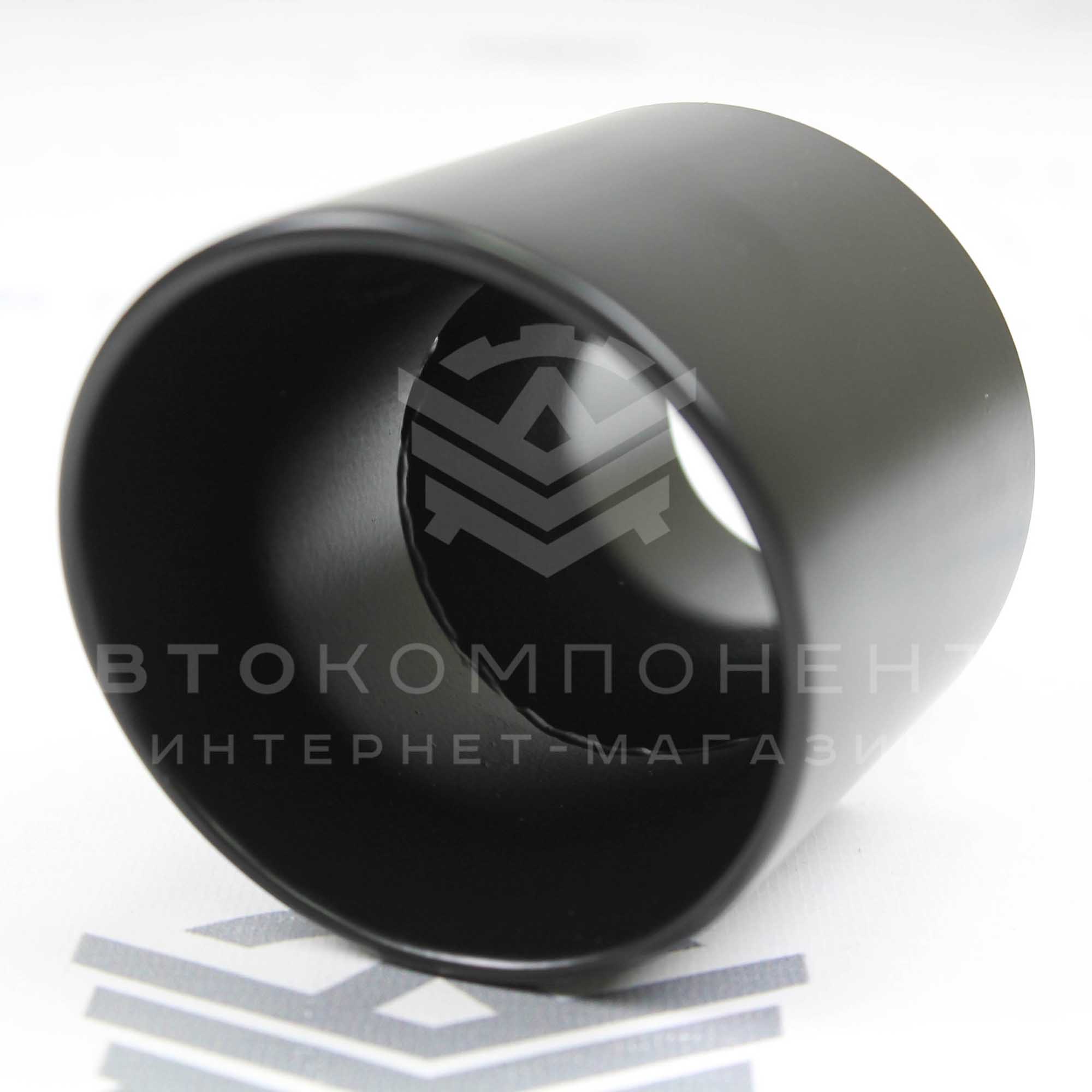 Насадка на глушитель (скошенная, нерж. сталь) 51х89мм (черный мат)