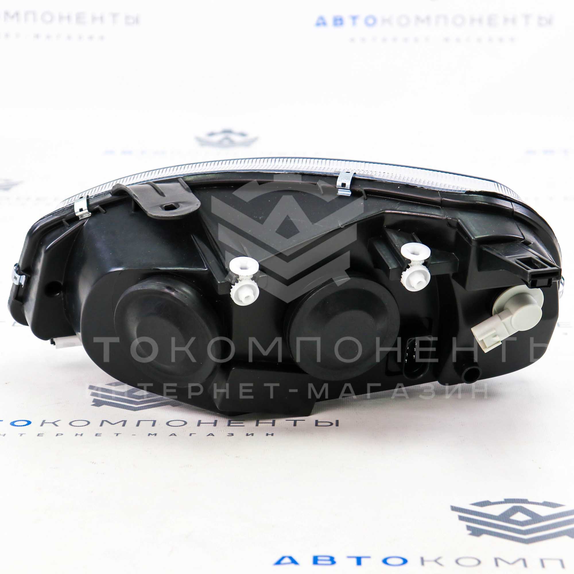 Фары Лада Калина в стиле BMW с ДХО (черные)