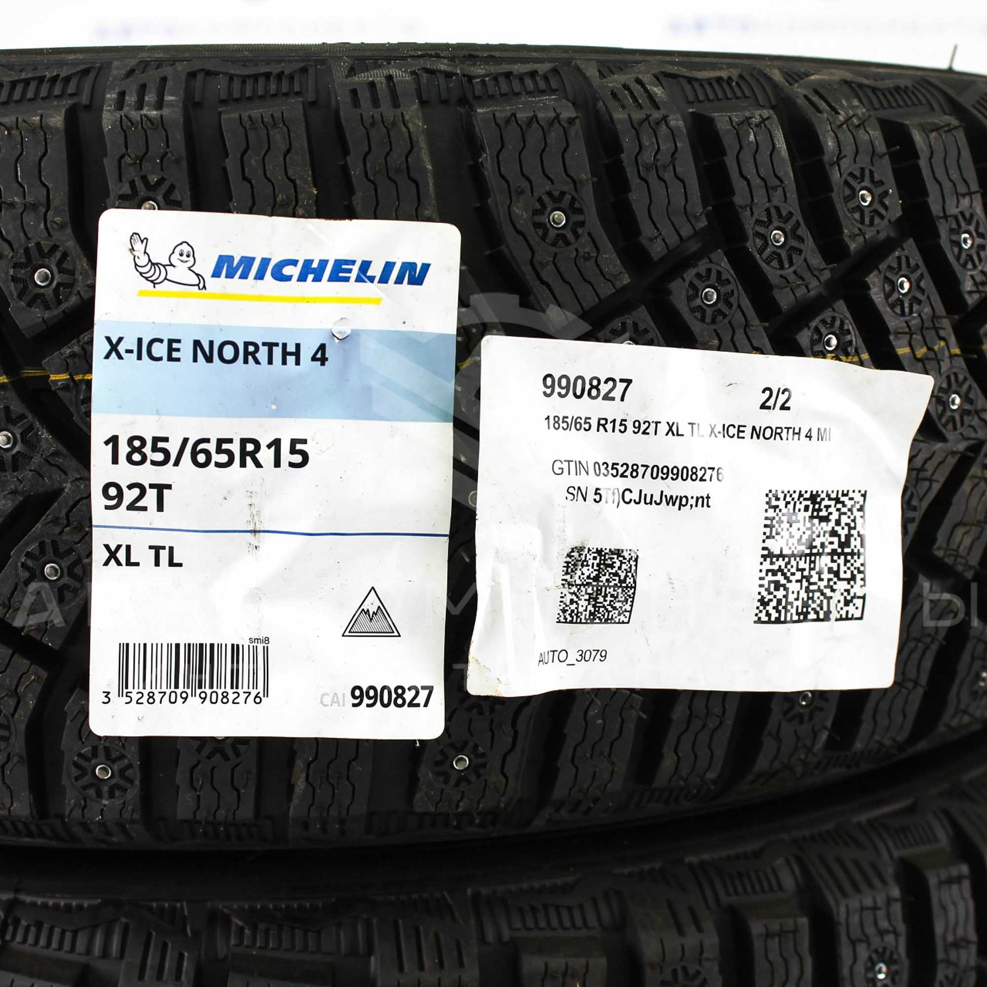 Зимняя резина "Michelin" X-Ice North 4 185/65 R15 92T
