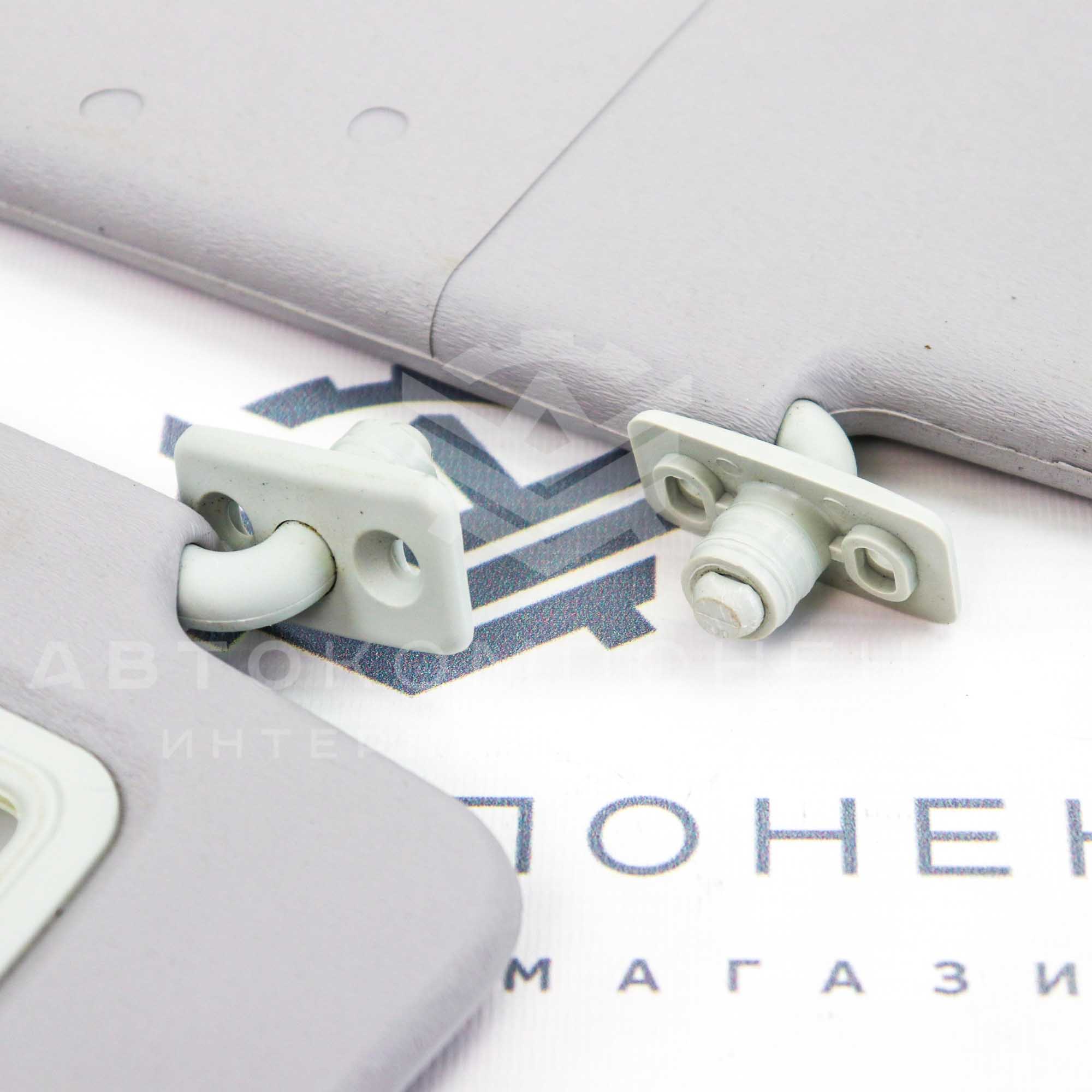 Солнцезащитные козырьки с зеркалом Лада Приора (белые)