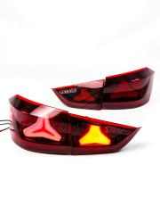 Светодиодные фонари в стиле AMG с бегающими поворотниками Лада Vesta NG (красные)