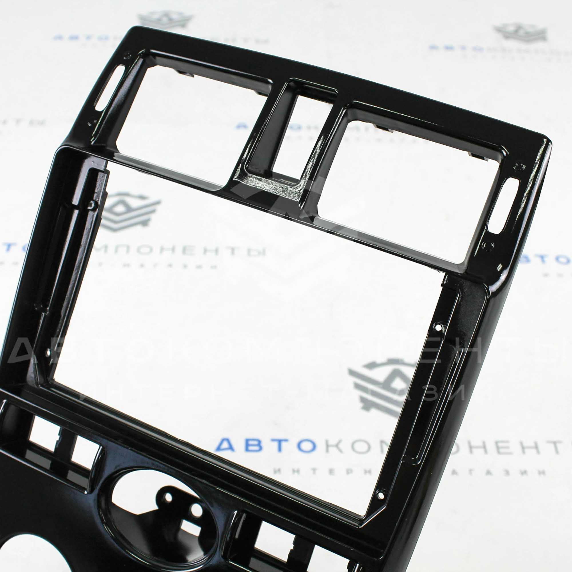 Центральная консоль 2DIN (9 дюймов) Лада Приора 1 (черный лак)