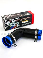 Универсальная гибкая гофра шноркеля (шланг холодного воздуха) 75мм/1м (синяя)