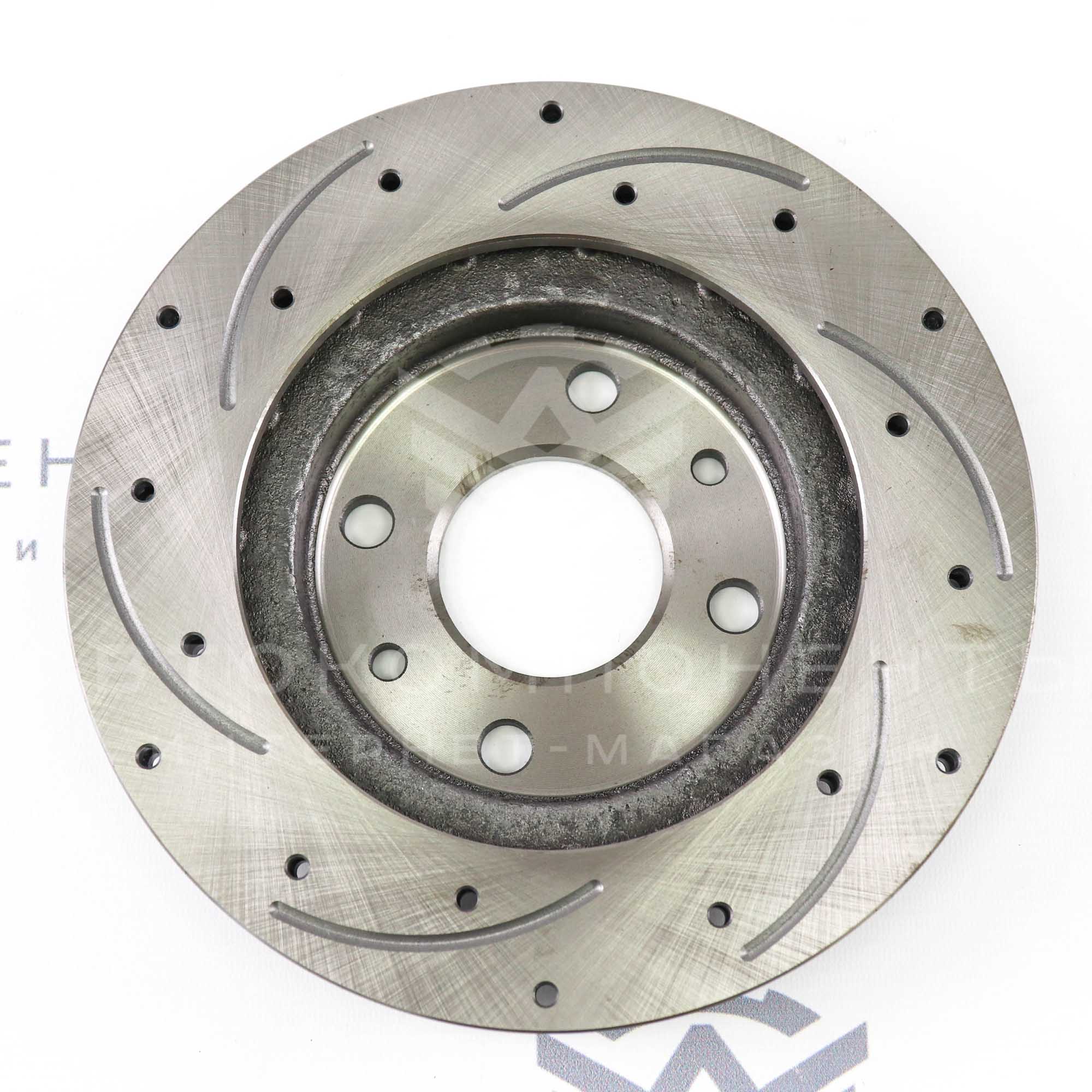 Тормозные диски "HOFER" (перфорация, насечки) ВАЗ 2110-2112, Гранта, Калина, Приора