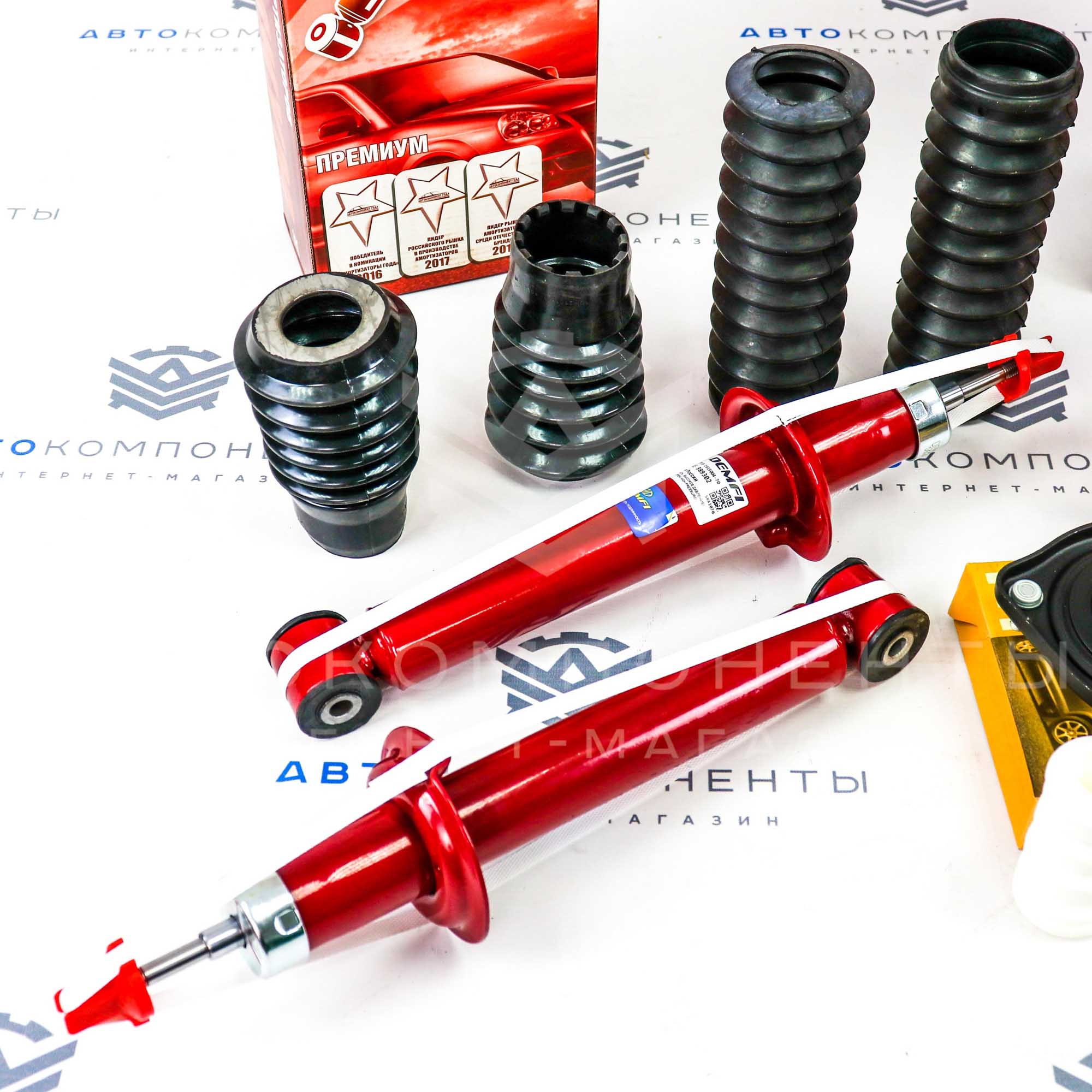 Комплект подвески DEMFI Лада Гранта, Калина, Калина 2 с ЭУР (с занижением -70мм)