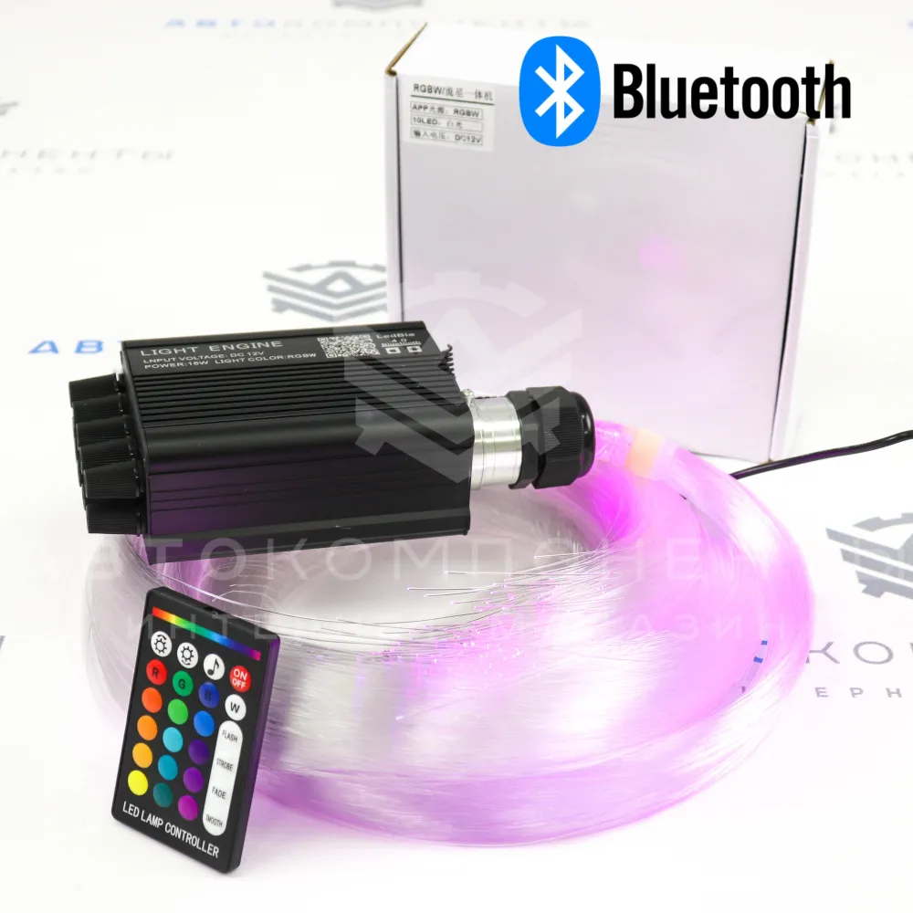 "Звездное небо" (с мерцанием + кометы) для установки в обивку потолка (700 нитей)