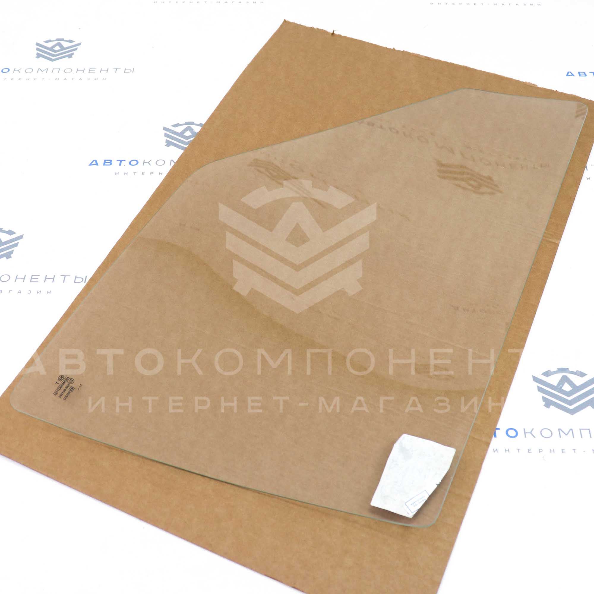 Переднее опускное боковое стекло (левое) ВАЗ 2109, 2114, 2115 (белое)