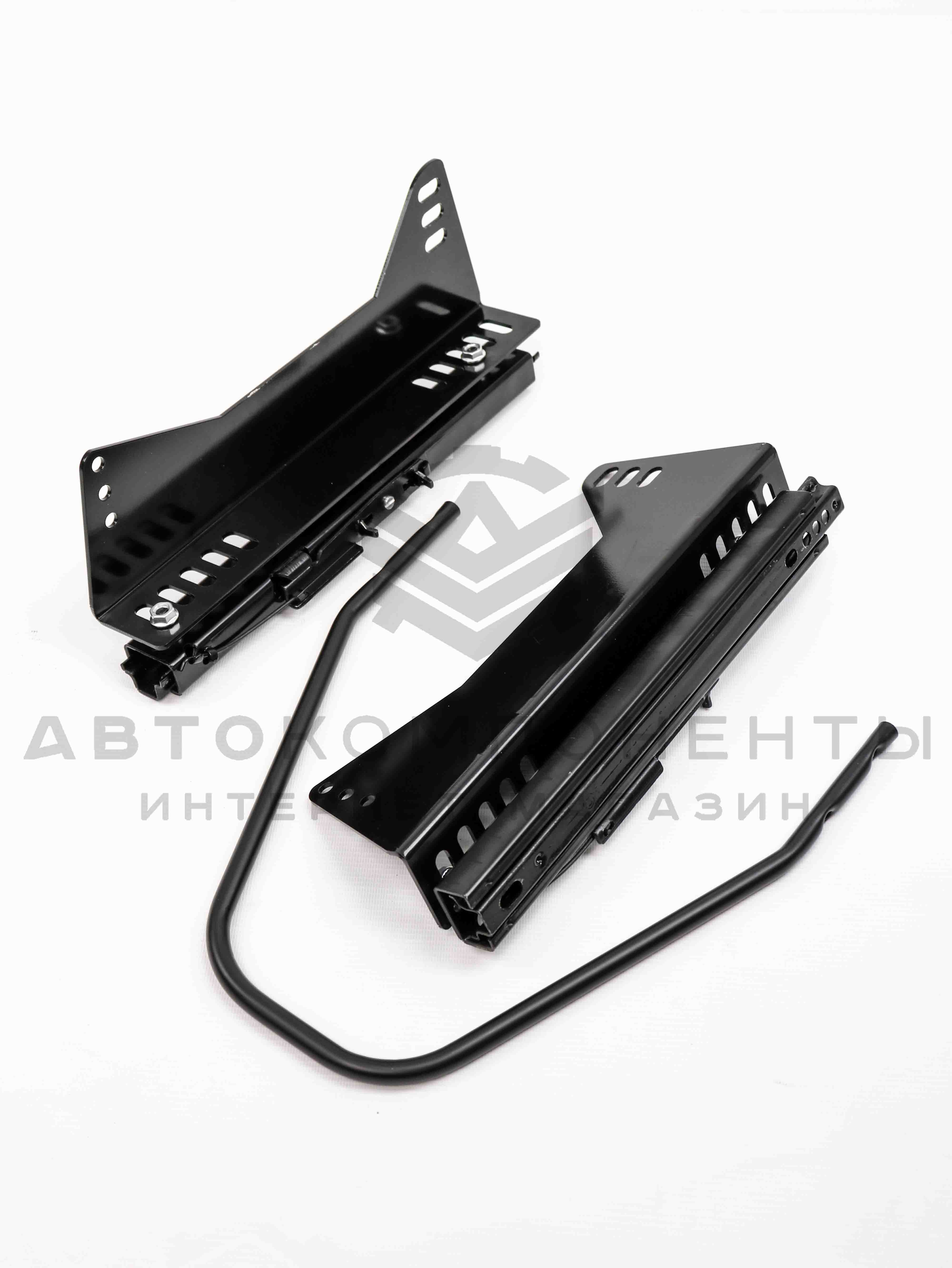 Ковш спортивный "RECARO" с салазками (черный) 3-х слойный каркас