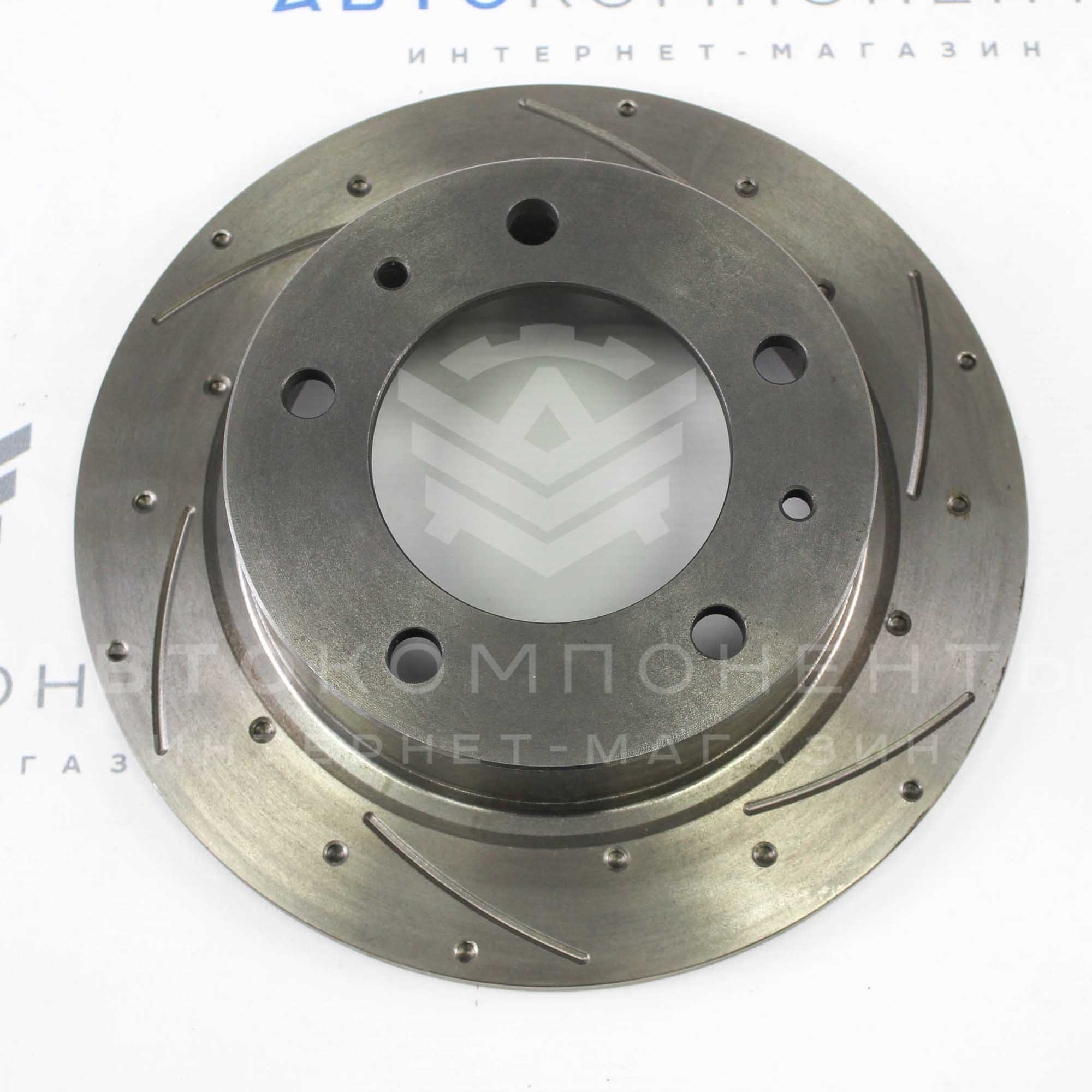 Тормозные диски (старого образца) "АТС" Sport (насечки, перфорация) Лада Нива 4х4