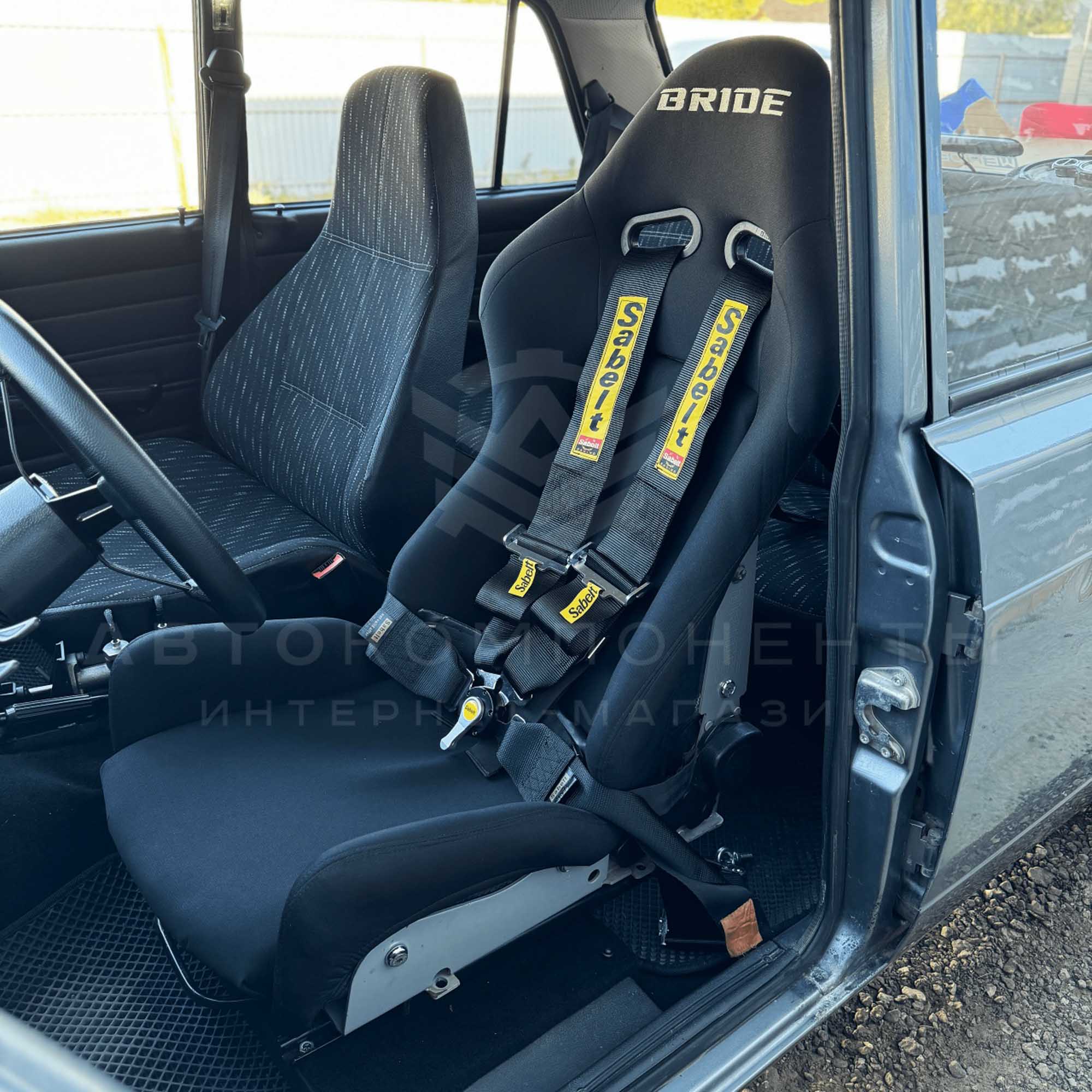 Ремни безопасности SPORT SABELT 4-х точечные (черные)