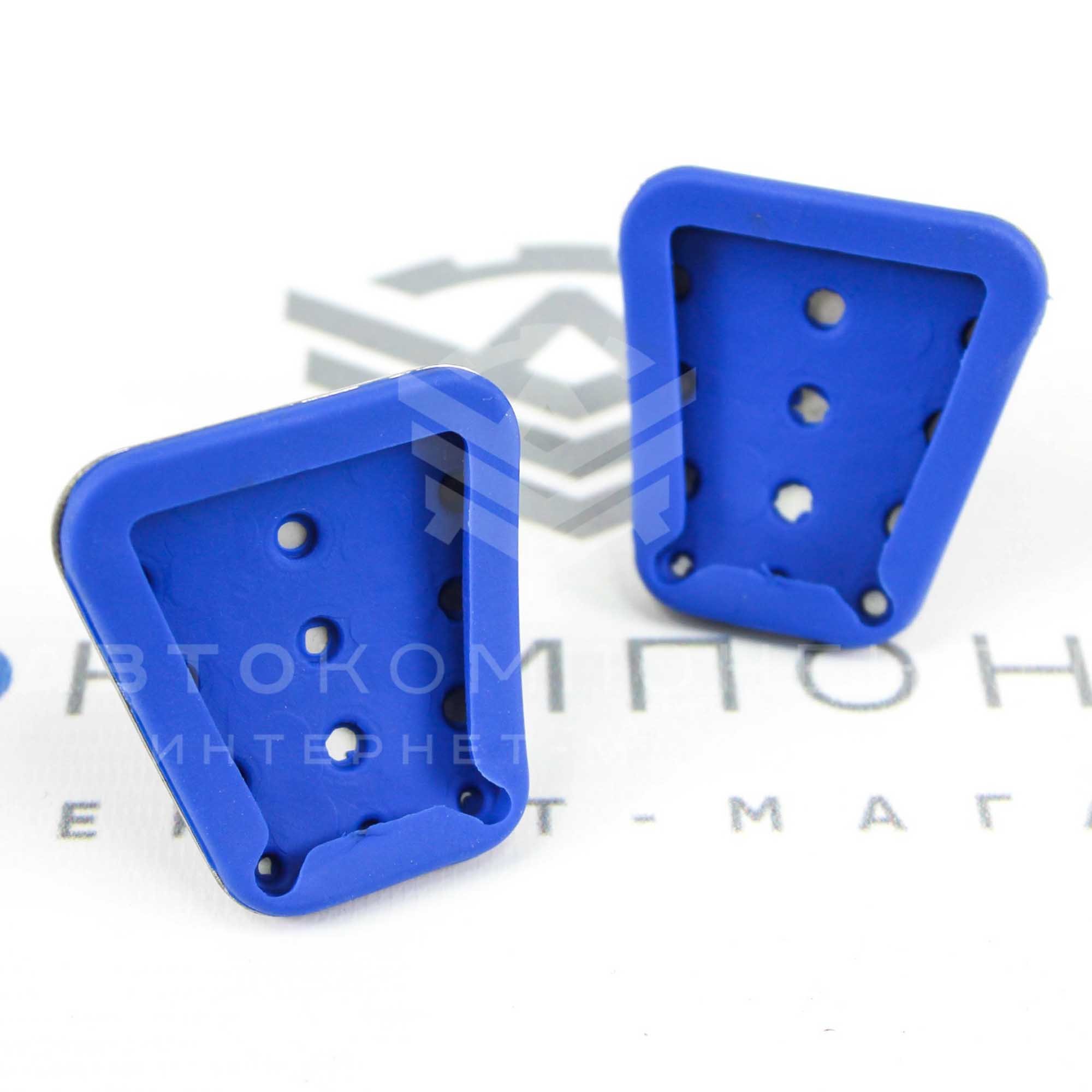 Накладки на педали "Sal-Man" "M" Лада Приора, Калина, Гранта (синие) (01430)