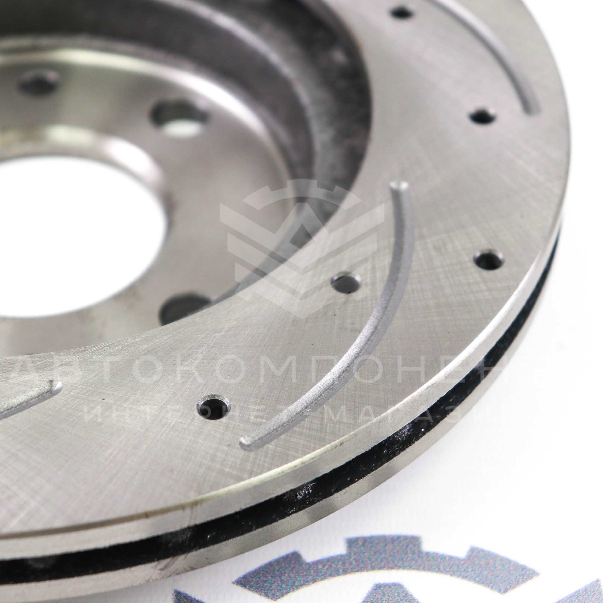 Тормозные диски "HOFER" (перфорация, насечки) ВАЗ 2110-2112, Гранта, Калина, Приора