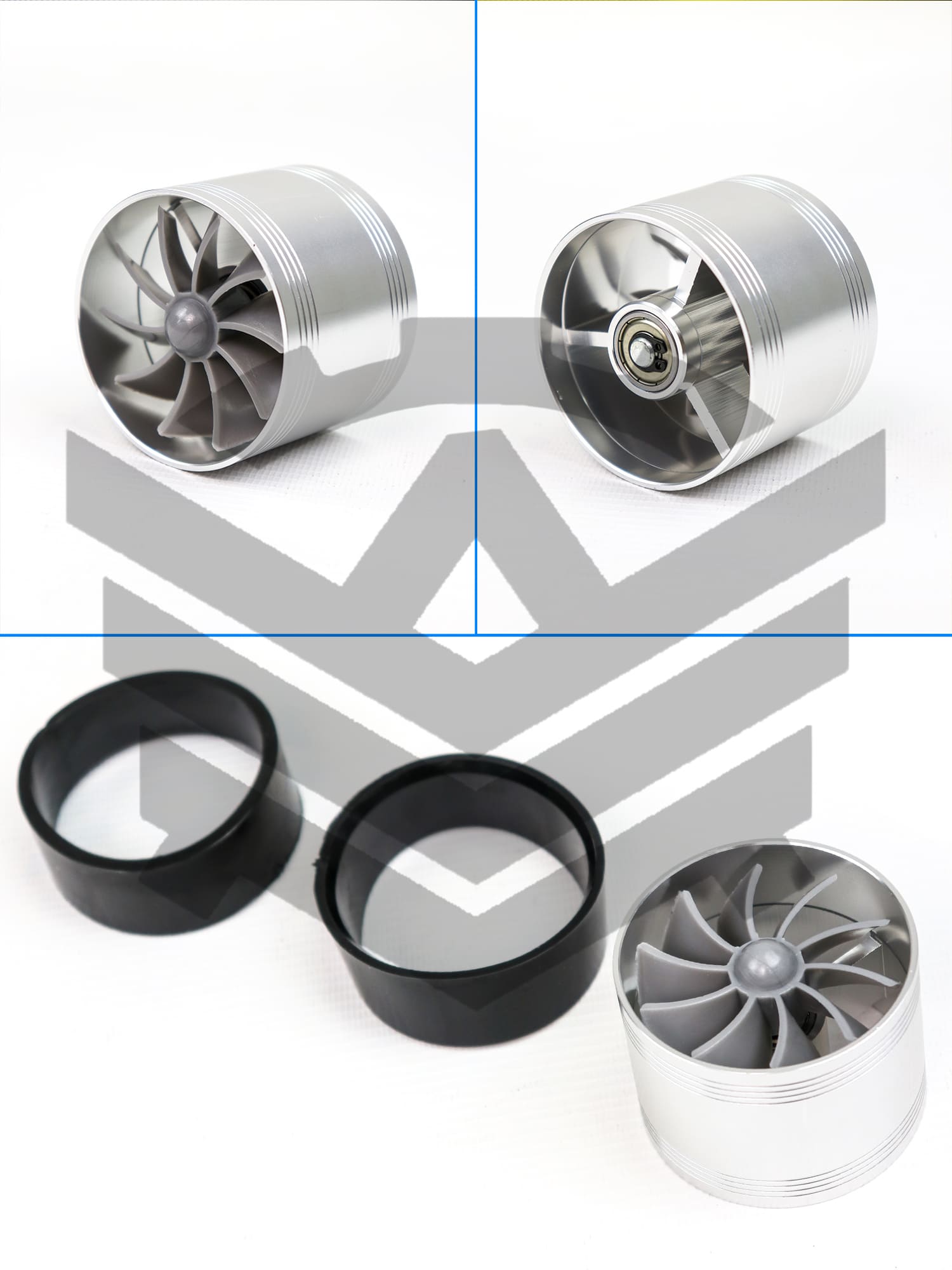 Универсальный холодный впуск "PRO" с турбиной в карбоновом корпусе закрытого типа