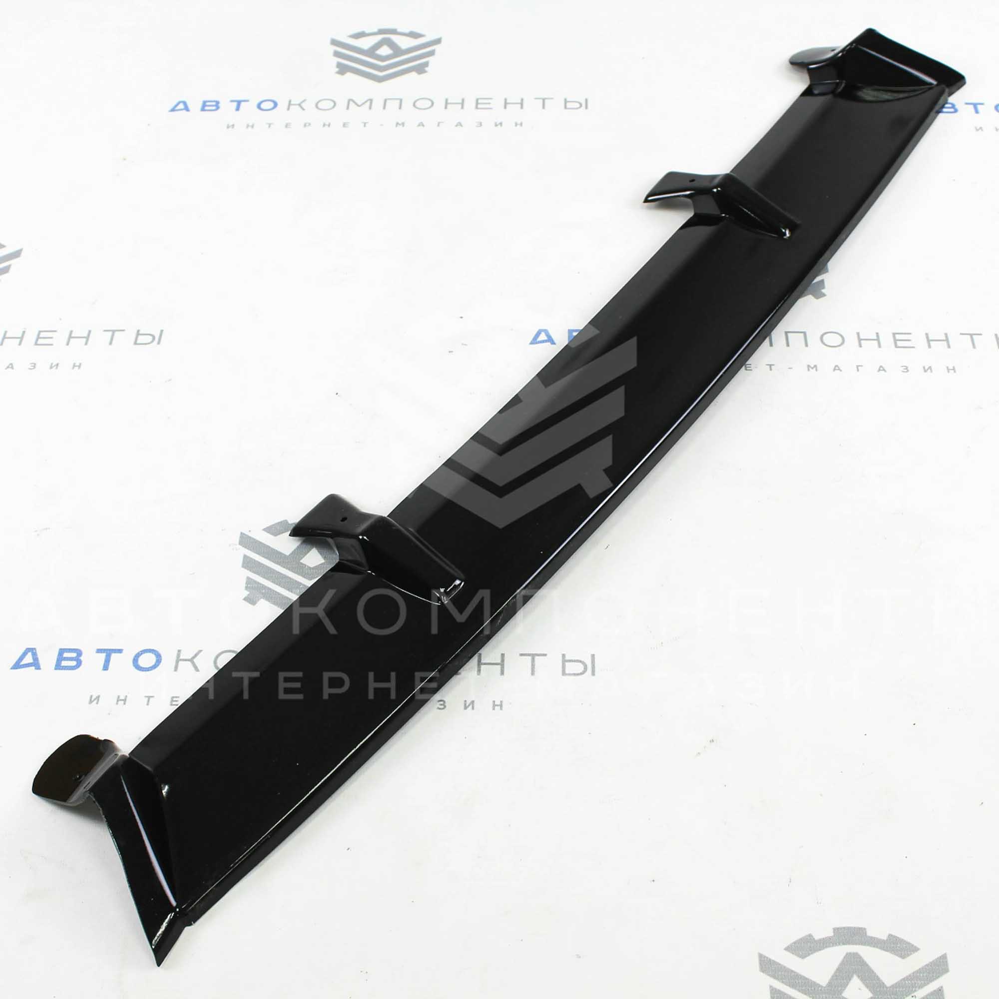 Сплиттер переднего бампера "Магнум-2" Лада Vesta (черный глянец)