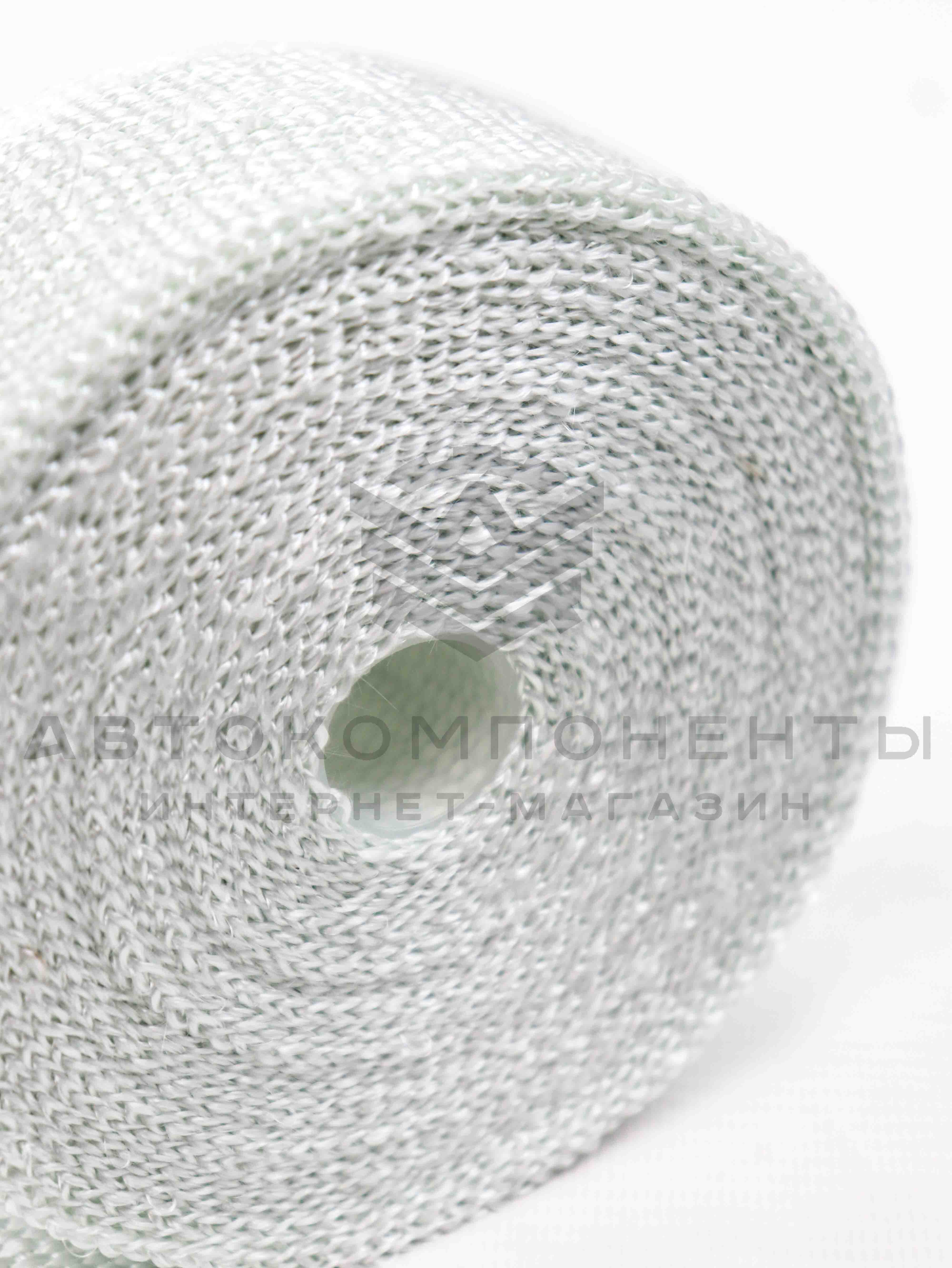 Термолента (стекловолокно) белая (10м) 800°С