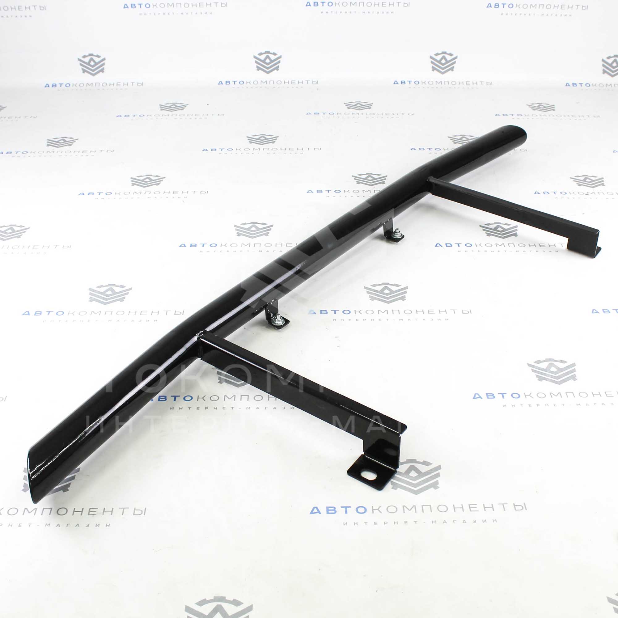 Защита переда (дуга) Лада Нива 4х4 (черный глянец)