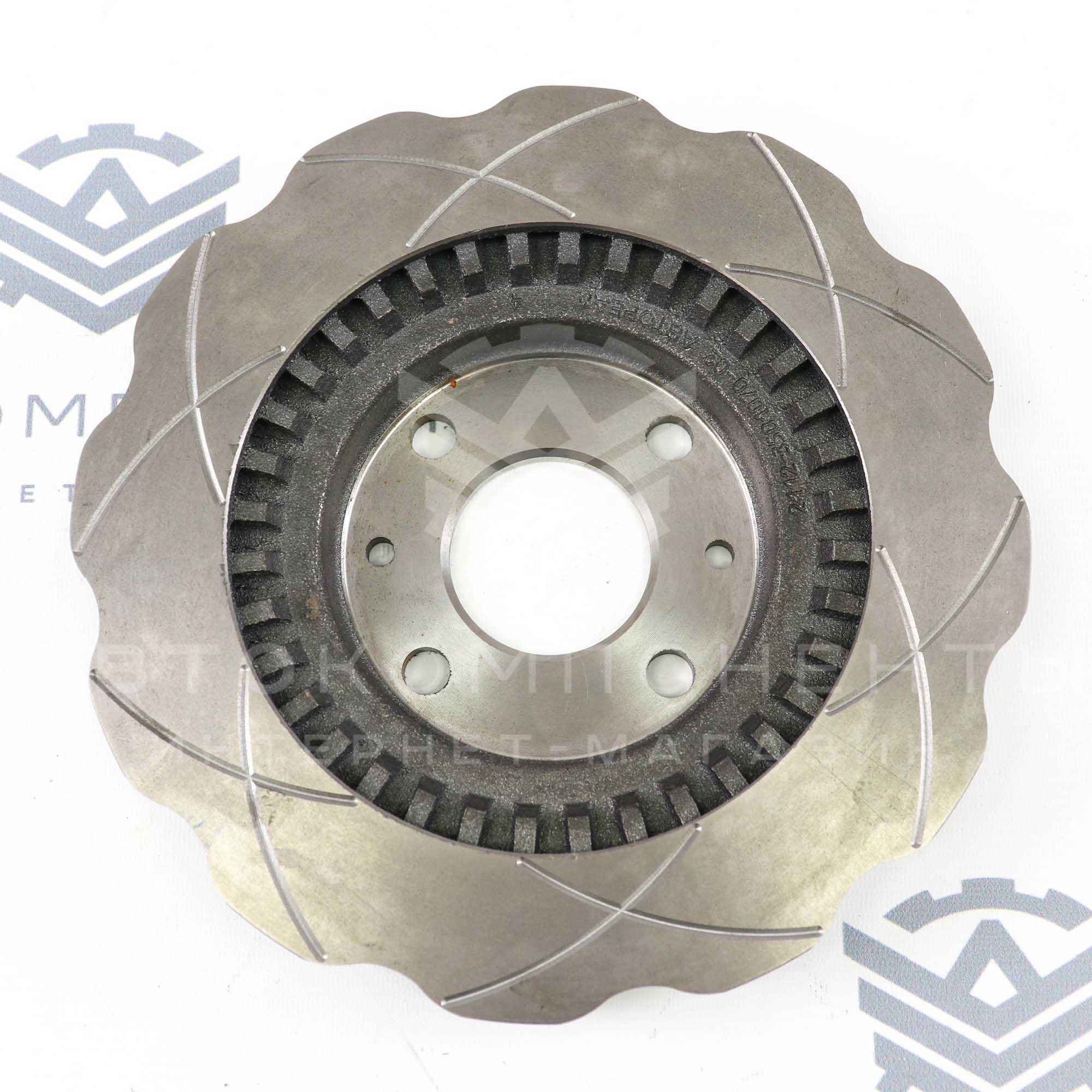 Тормозные диски "Audi RS6" с насечками (аналог) ВАЗ 2110-2112, Гранта, Калина, Приора