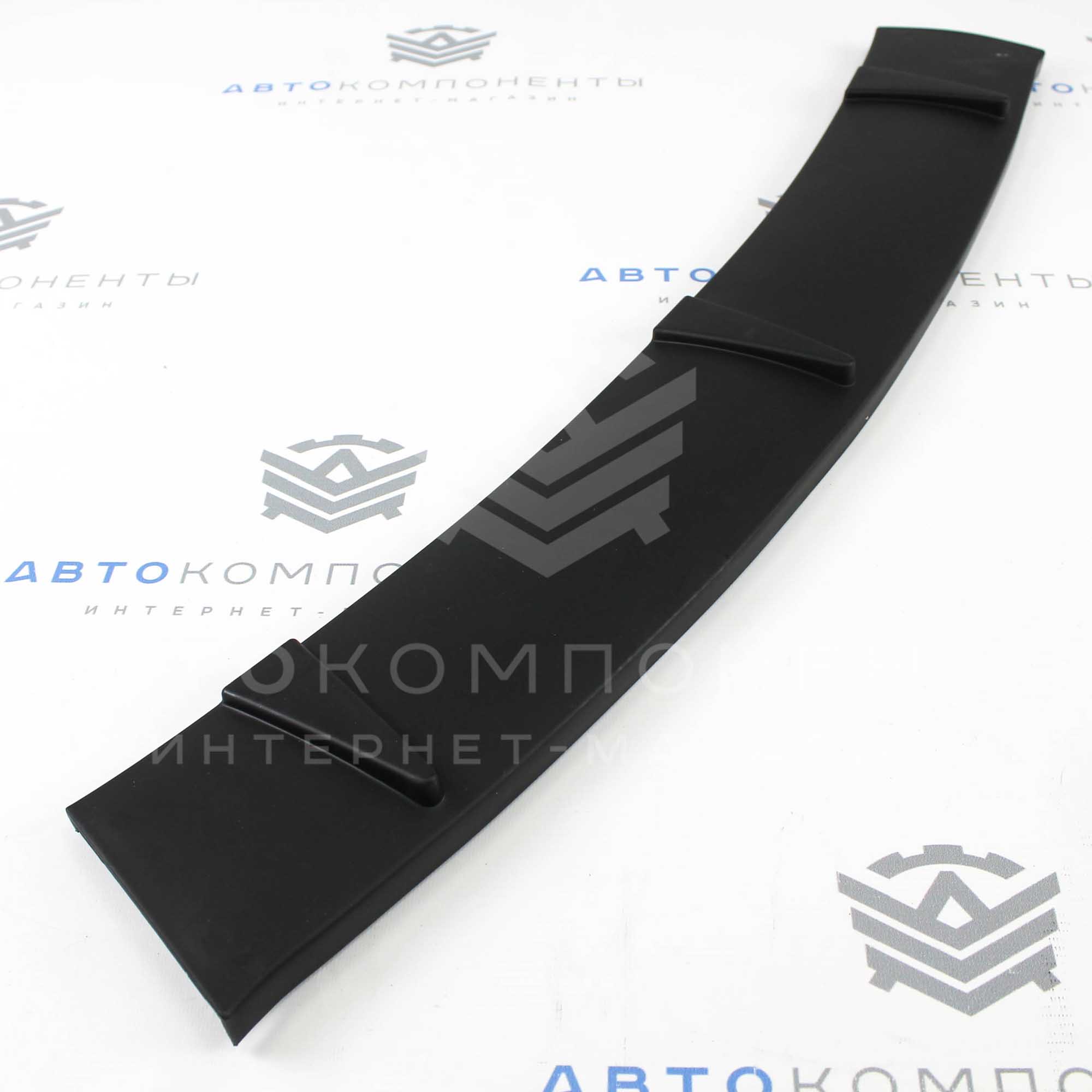 Универсальный сплиттер (губа бампера) "Sal-Man" черный мат ver.2