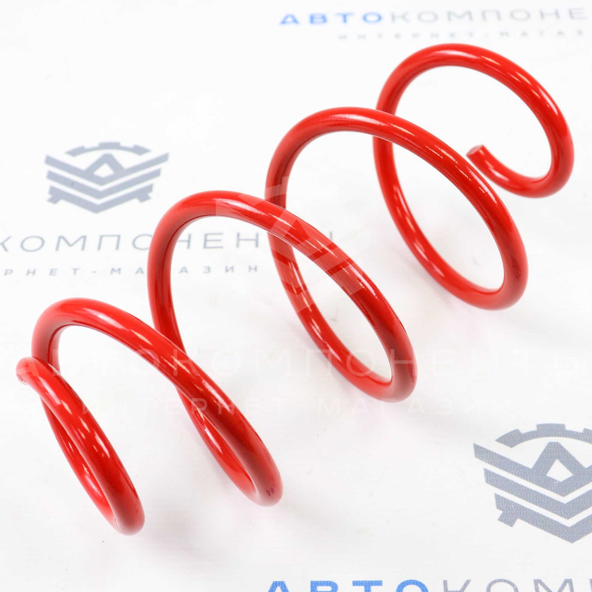 Пружины передней подвески "ТЕХНОРЕССОР" Лада Приора, Калина 2, Гранта -30мм (красные) TRF2170-30