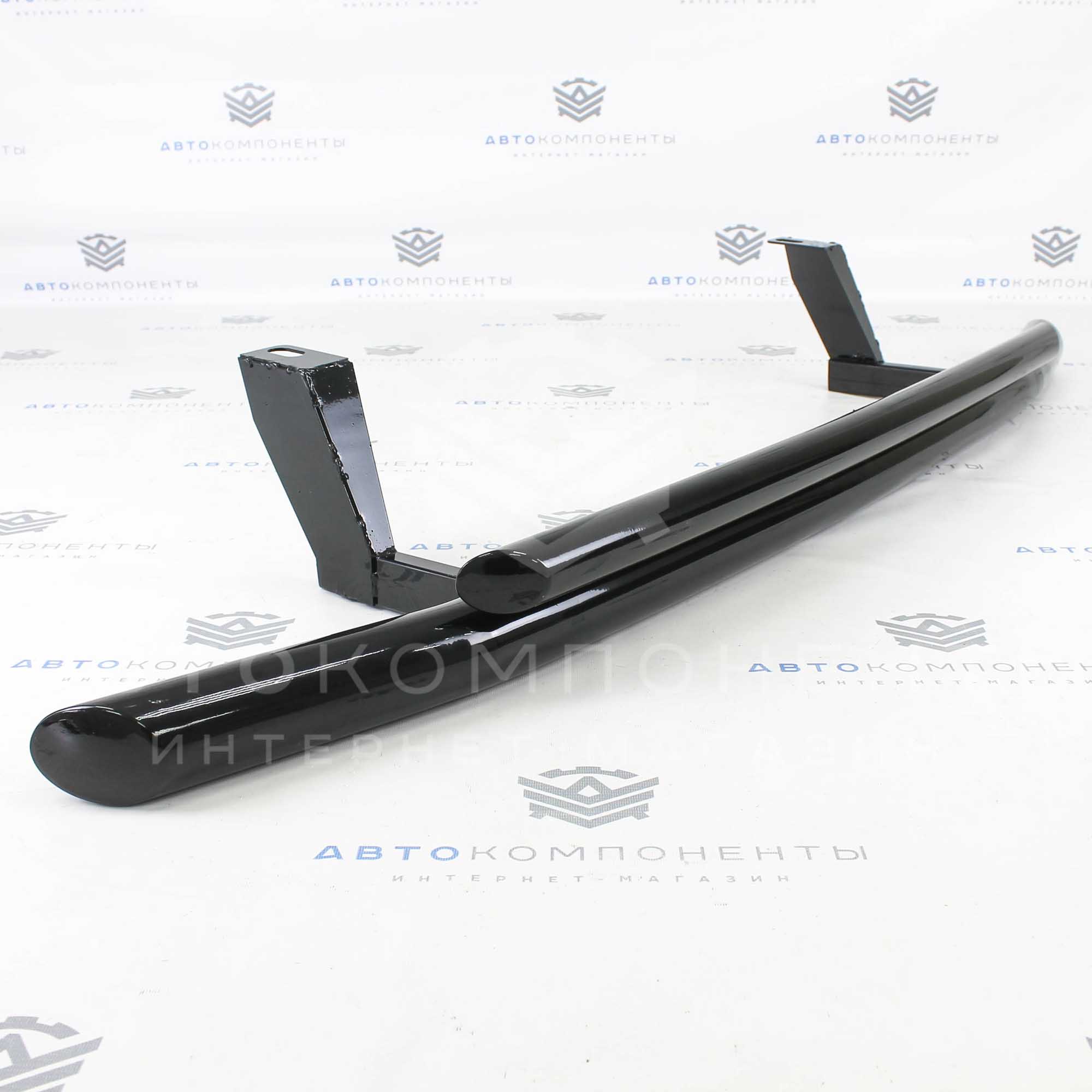 Защита переда (дуга) двойная Нива 4х4 Урбан (черный глянец)