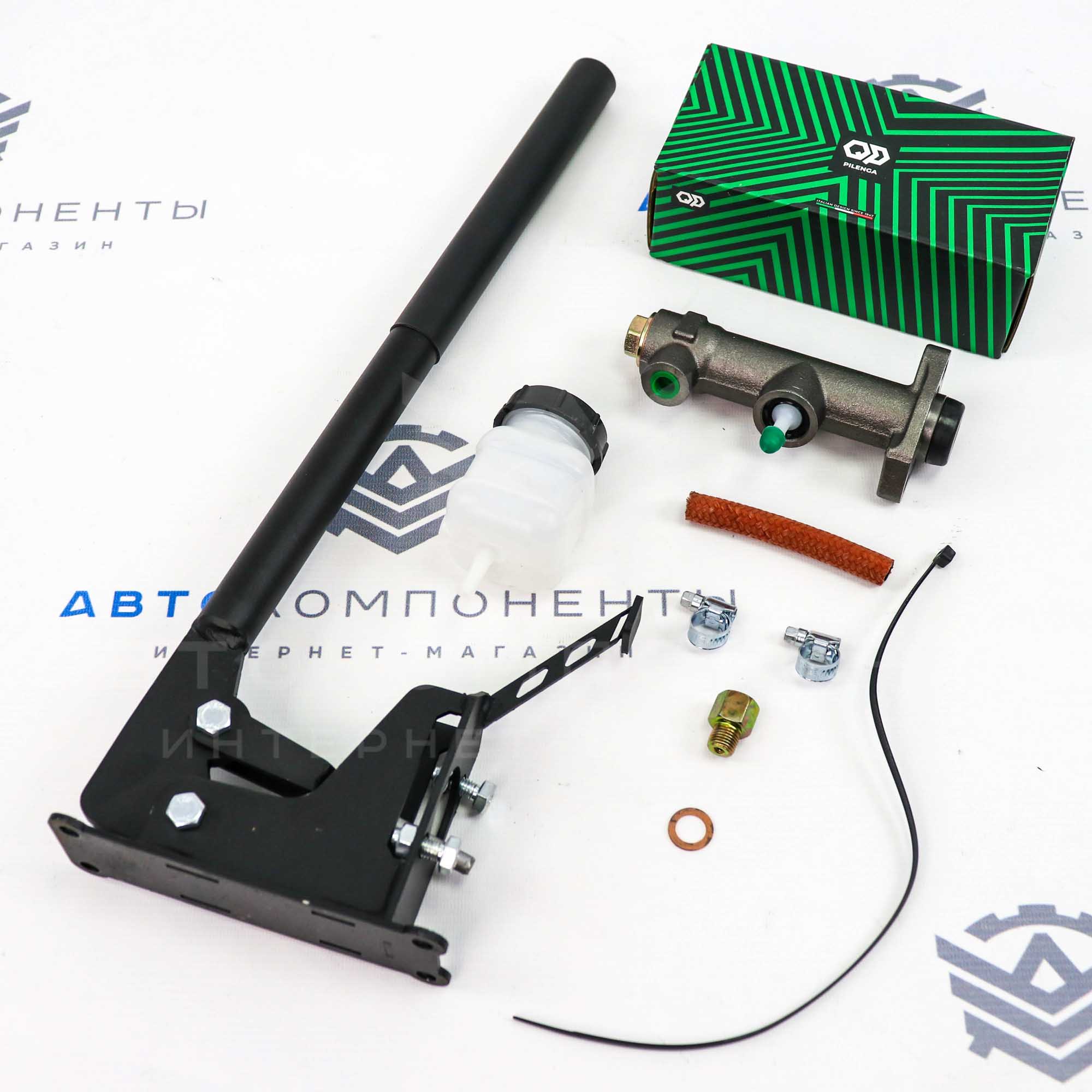 Гидроручник с бачком для тормозной жидкости "TS SPORT" (вертикальный)