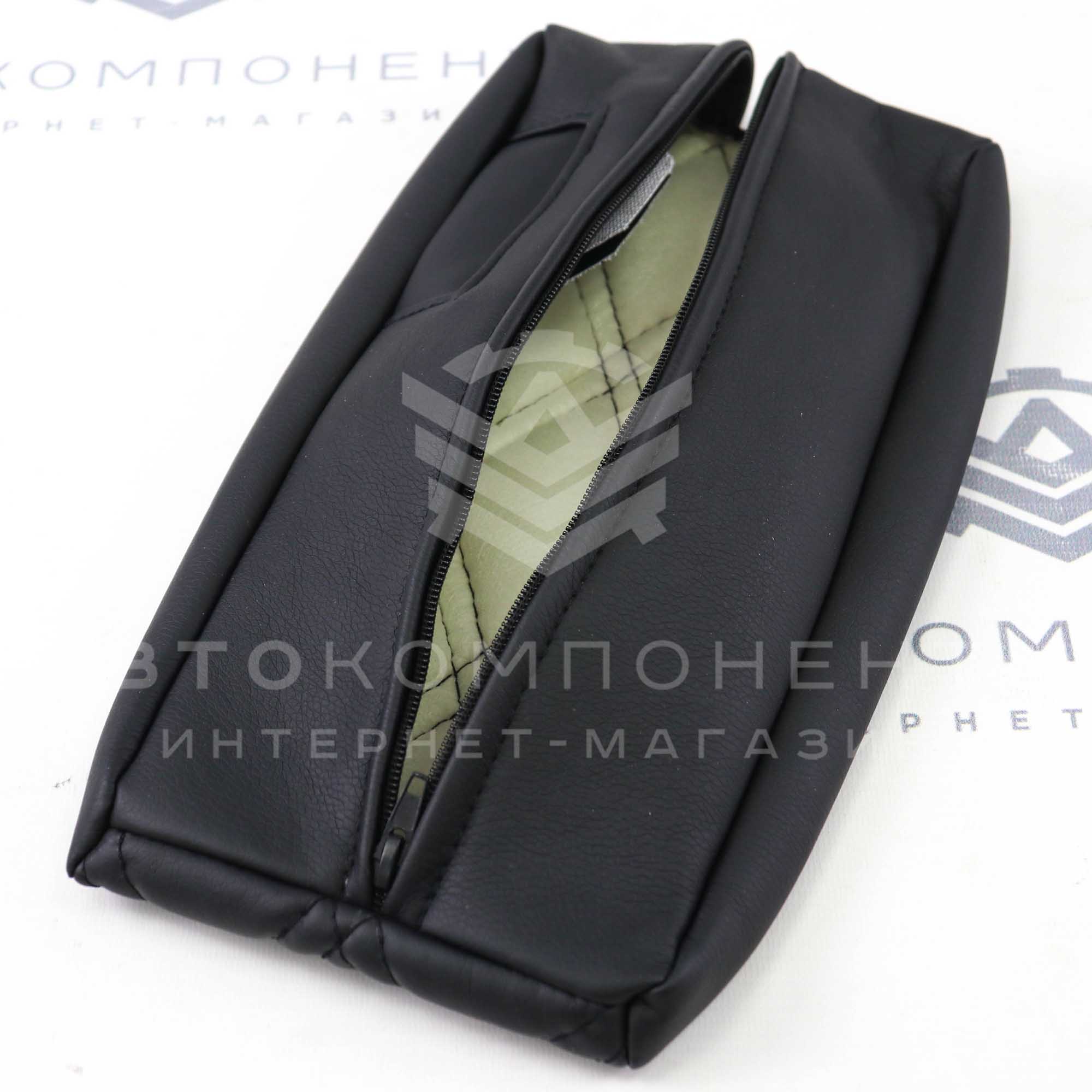 Чехол подлокотника "Аламар" прострочка "Ромб 2 строчки" ВАЗ 2110-2112, Гранта, Калина