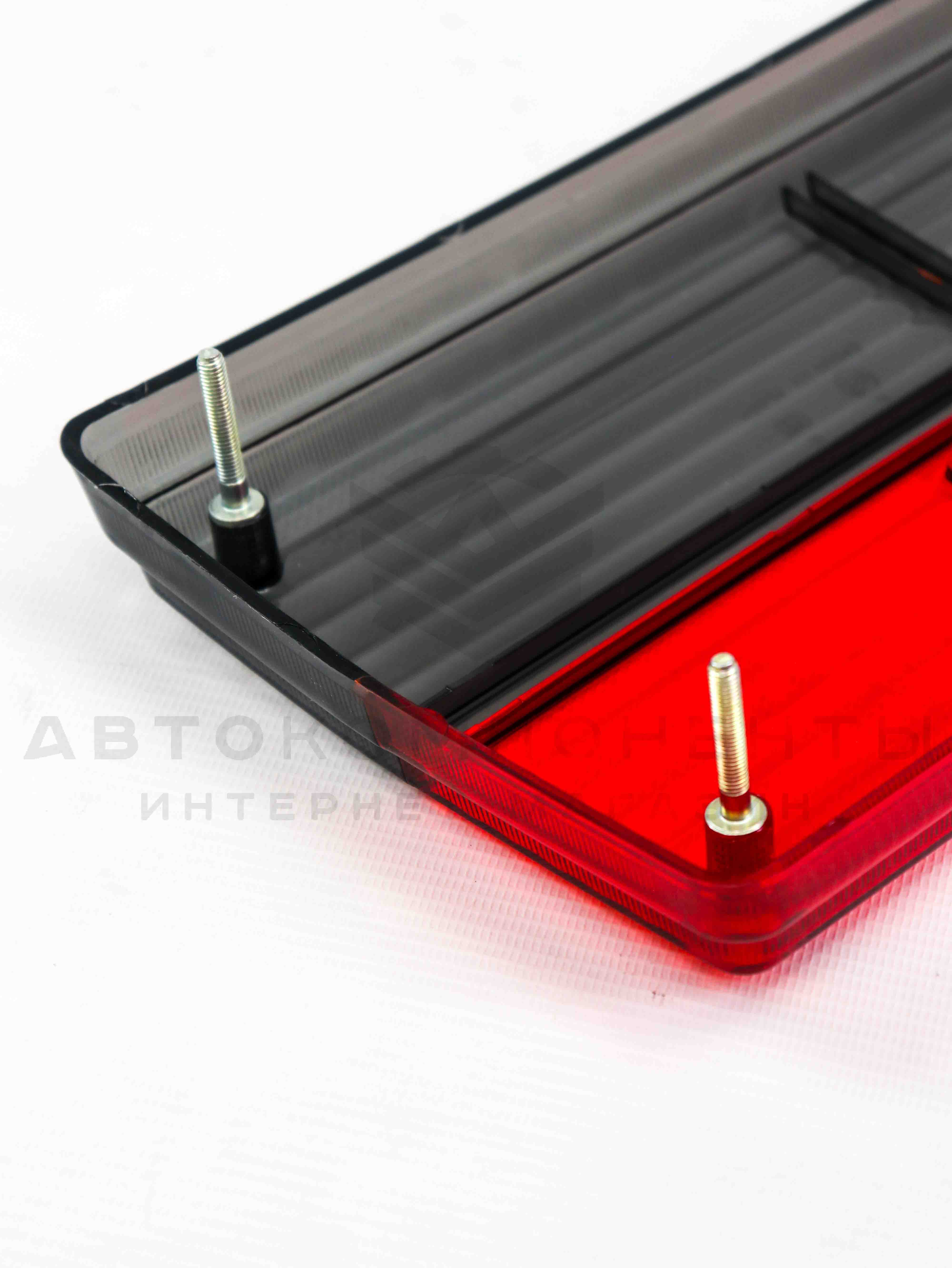 Рассеиватели (хрустальные) задних фонарей ВАЗ 2105, 2107 (красно-тонированные)