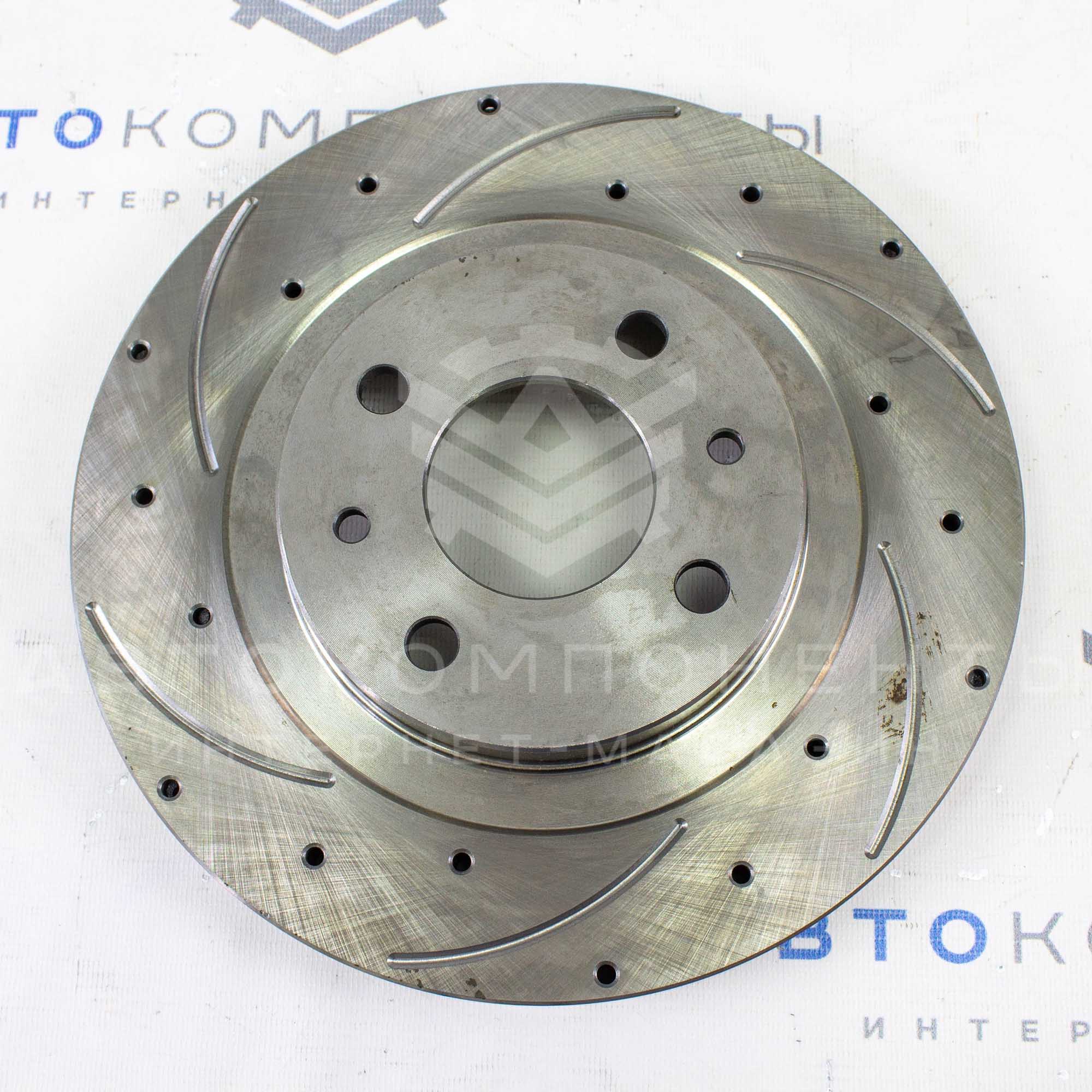 Тормозные диски "АТС" 2112 R14 (насечки, перфорация) ВАЗ 2110-2112, Лада Гранта