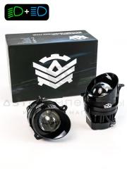 Противотуманные светодиодные фары (ПТФ) BI-LED (ближний+дальний) с линзами 50W (3 дюйма) Лада Калина, Гранта, Ларгус