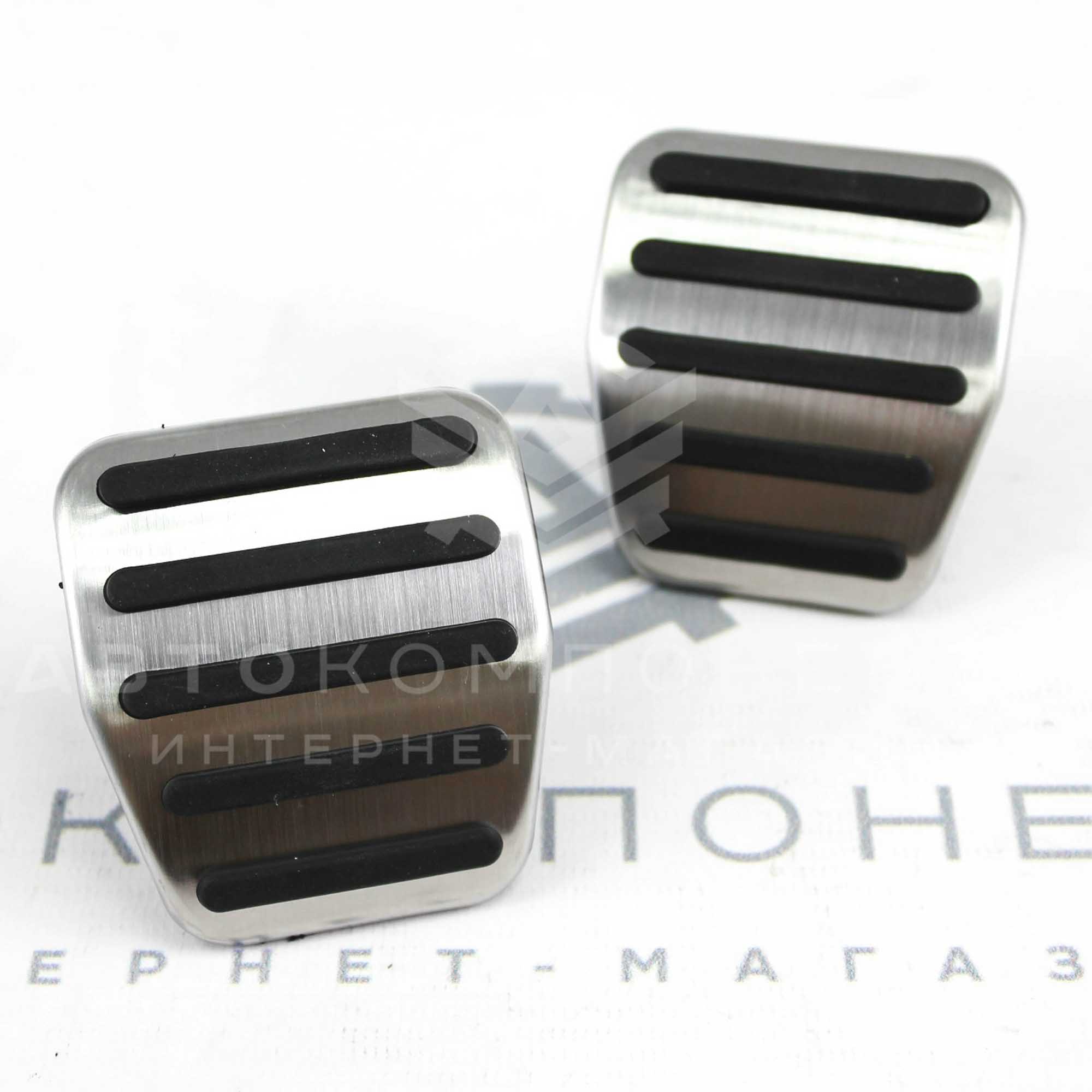 Накладки на педали "Sal-Man" МТ Лада Vesta (черные) (01164)