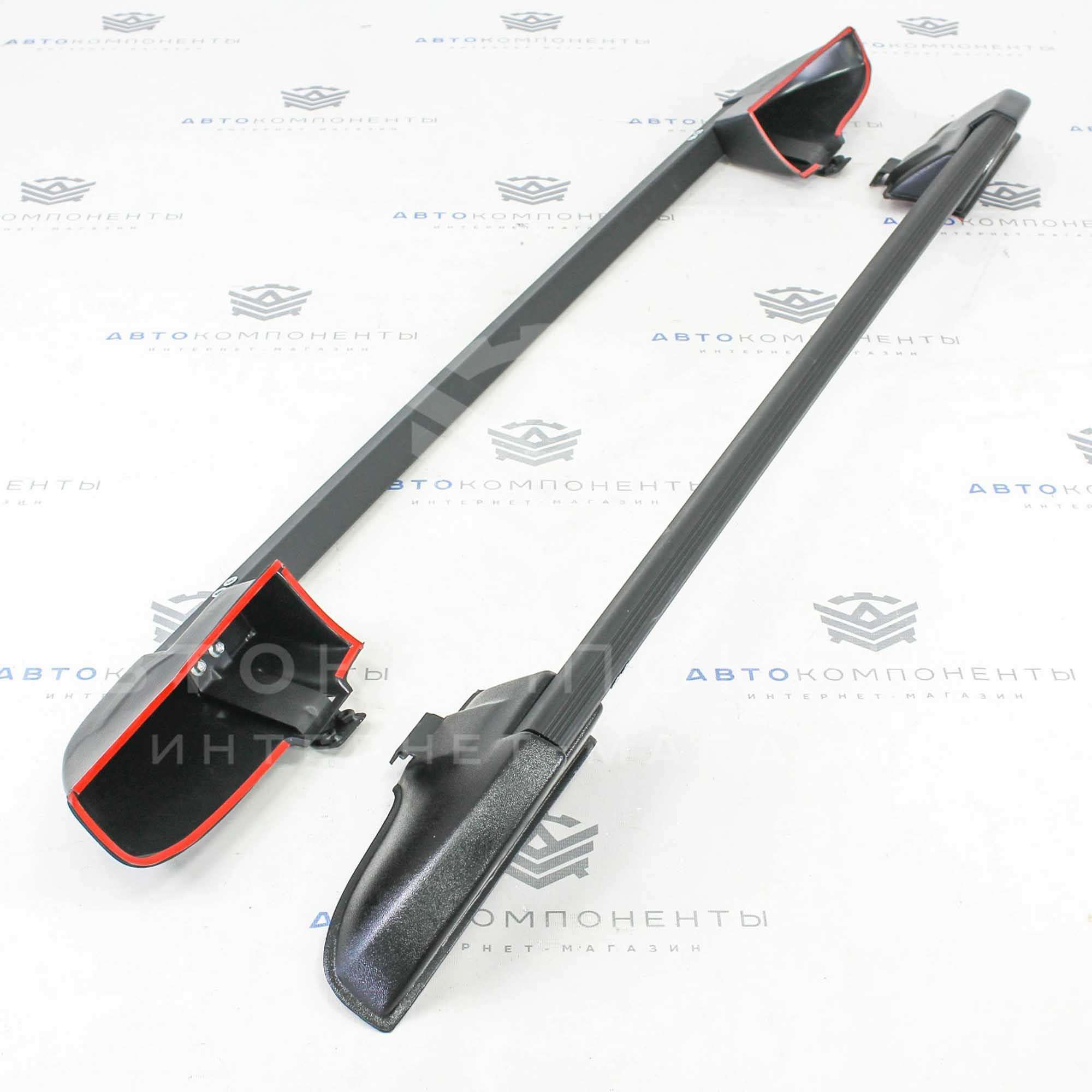 Рейлинги с поперечинами Лада Нива 4х4 (черные)