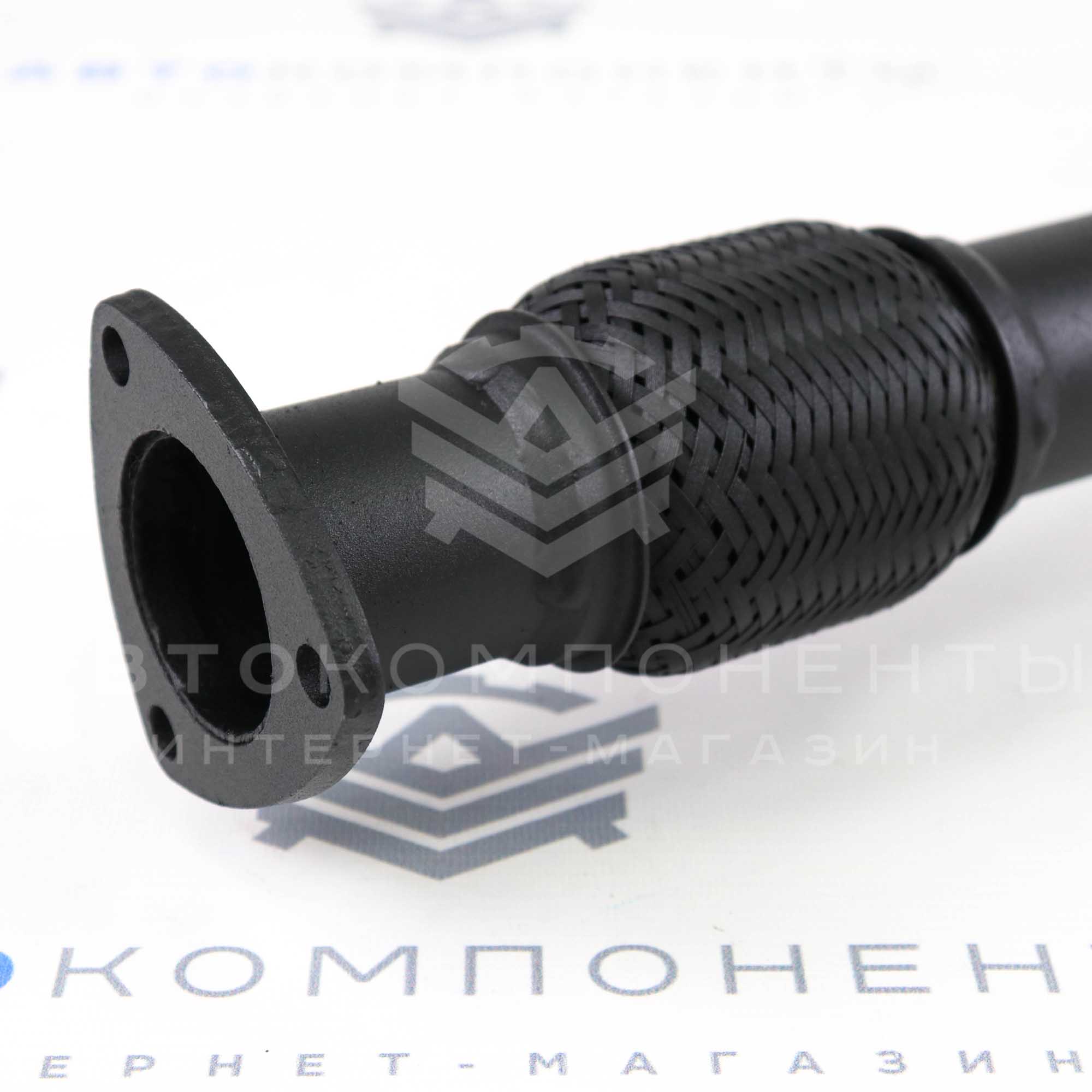 Резонатор "DK PRO" на "треугольном фланце" Лада Приора с гофрой (РЗ0012)