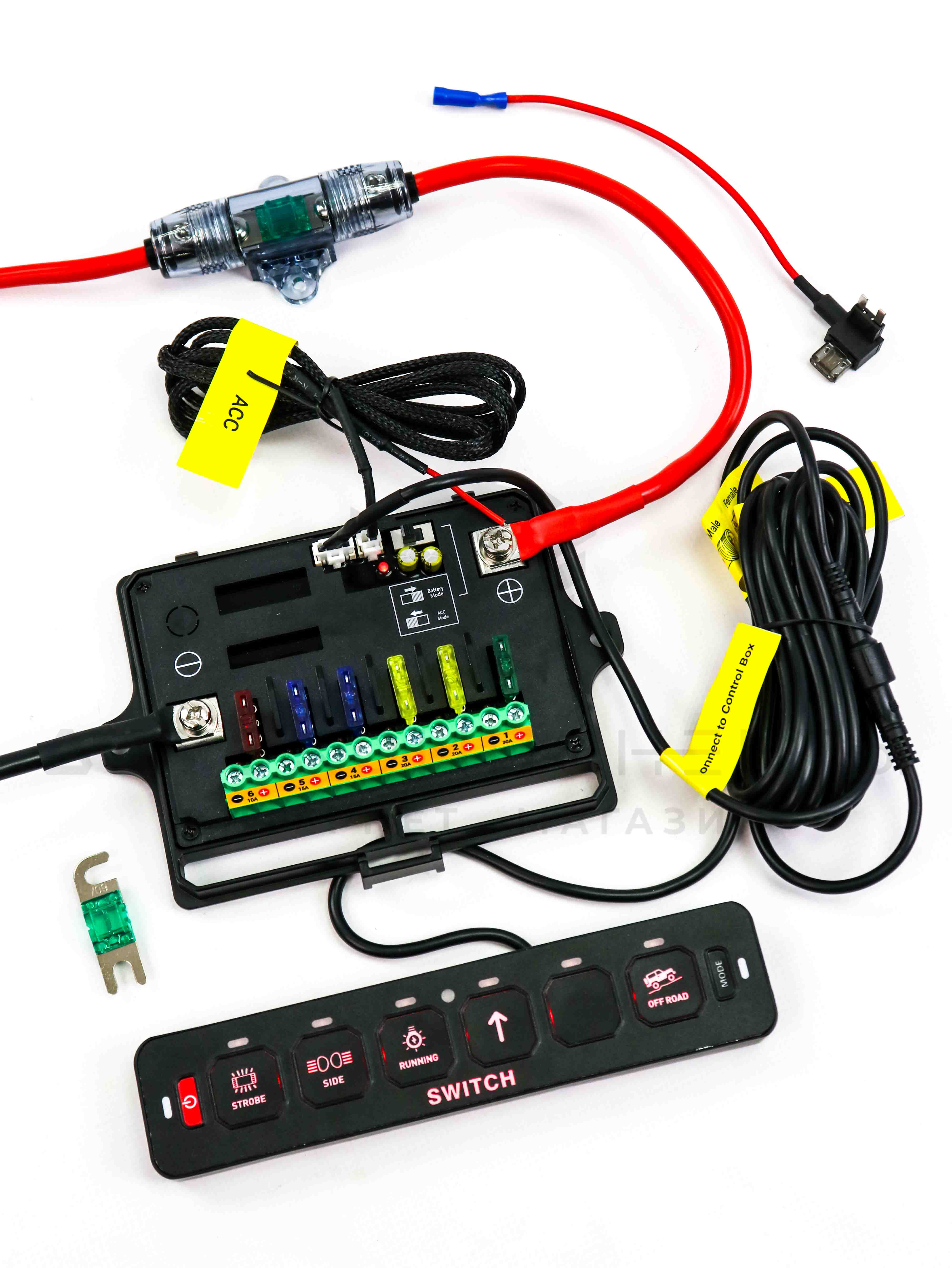 Универсальная панель переключателей (кейпад) RGB 6 Клавиш проводной