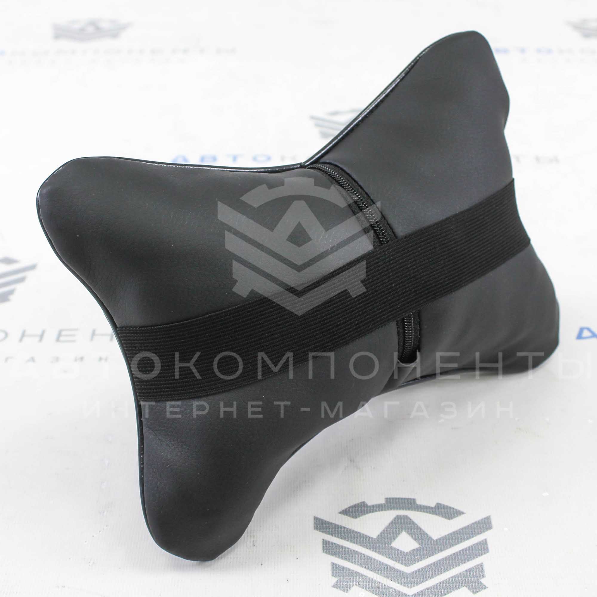 Подушка подголовника с прострочкой "Квадрат 2 строчки по диагонали"