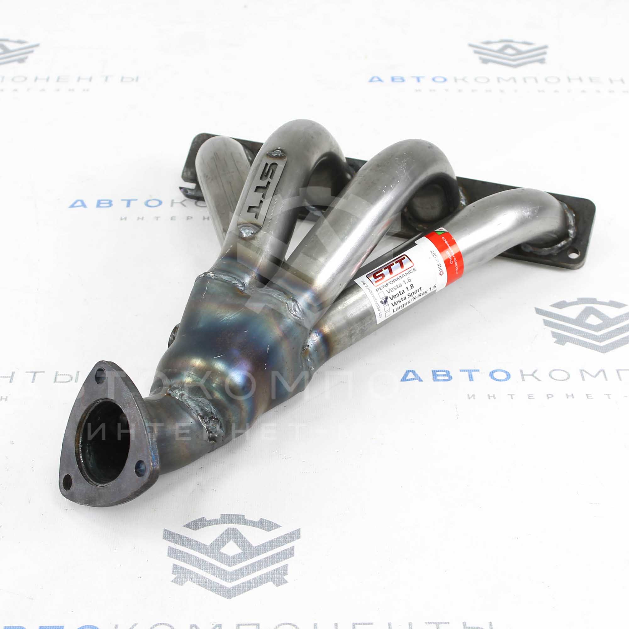 Вставка вместо катализатора Lada Vesta 1.8 16V 4-1 “STT” (два датчика кислорода)